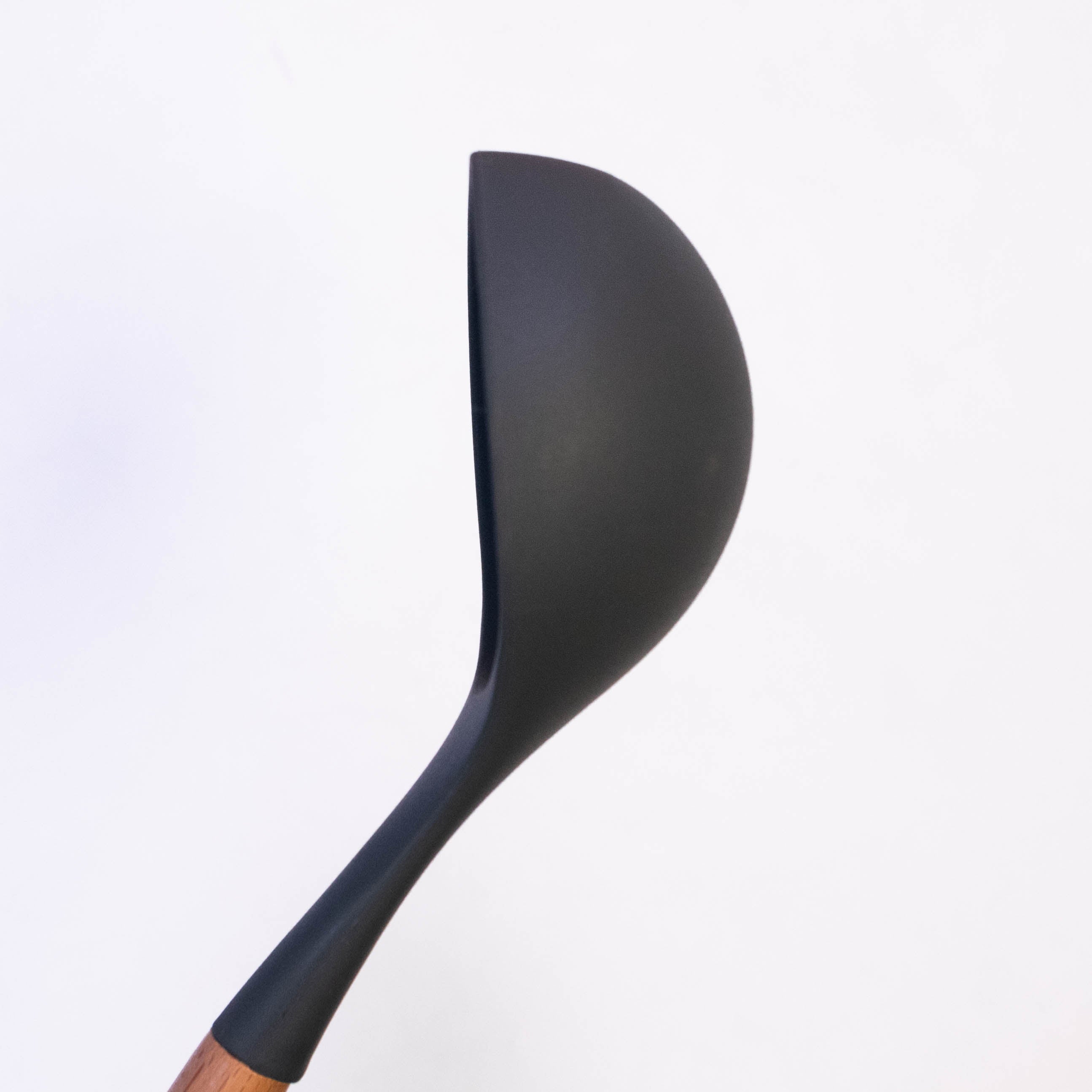 Wood Handle Cooking Spoon with Silicone Top