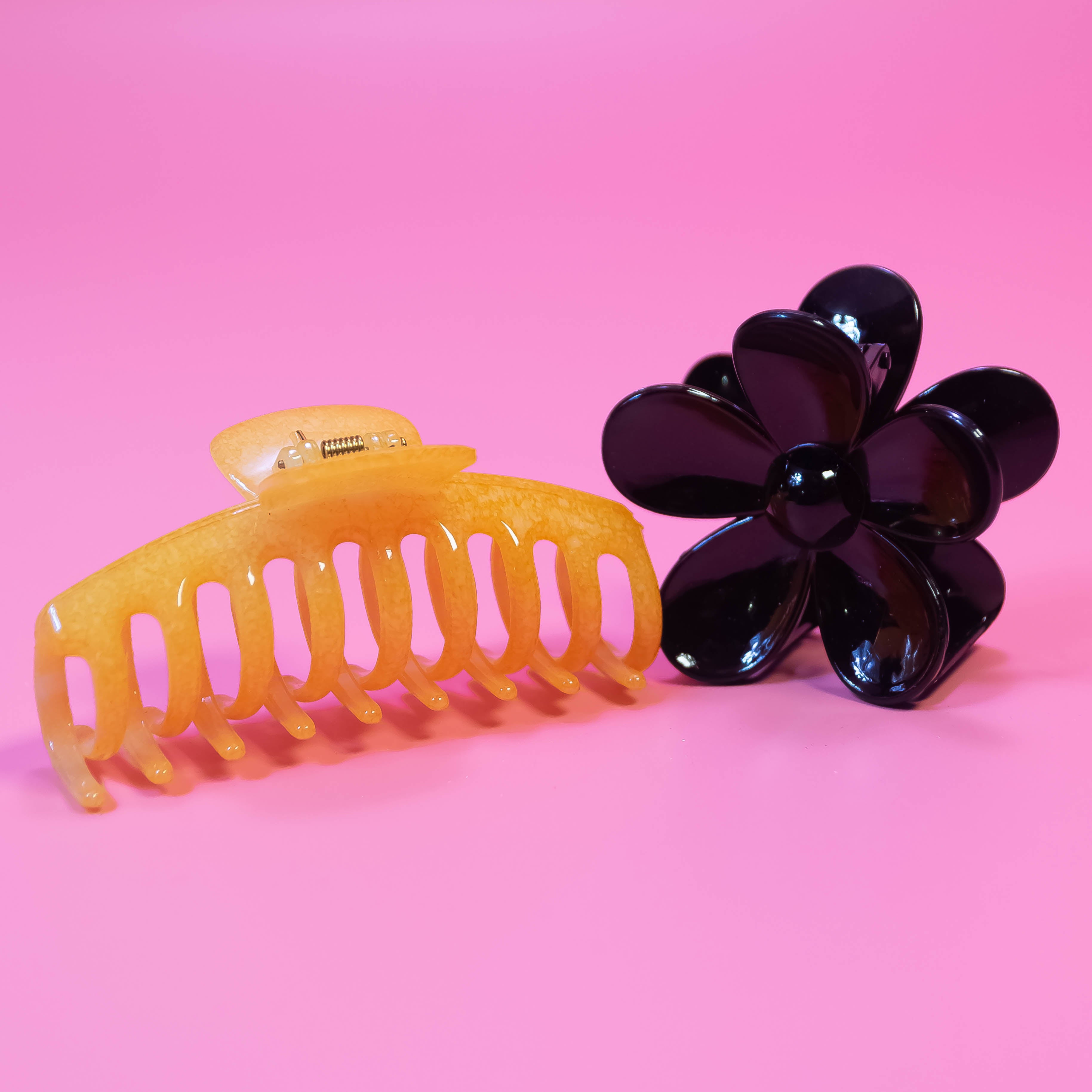 Elegant Hair Blossoms: Hair Claw Clips Duo