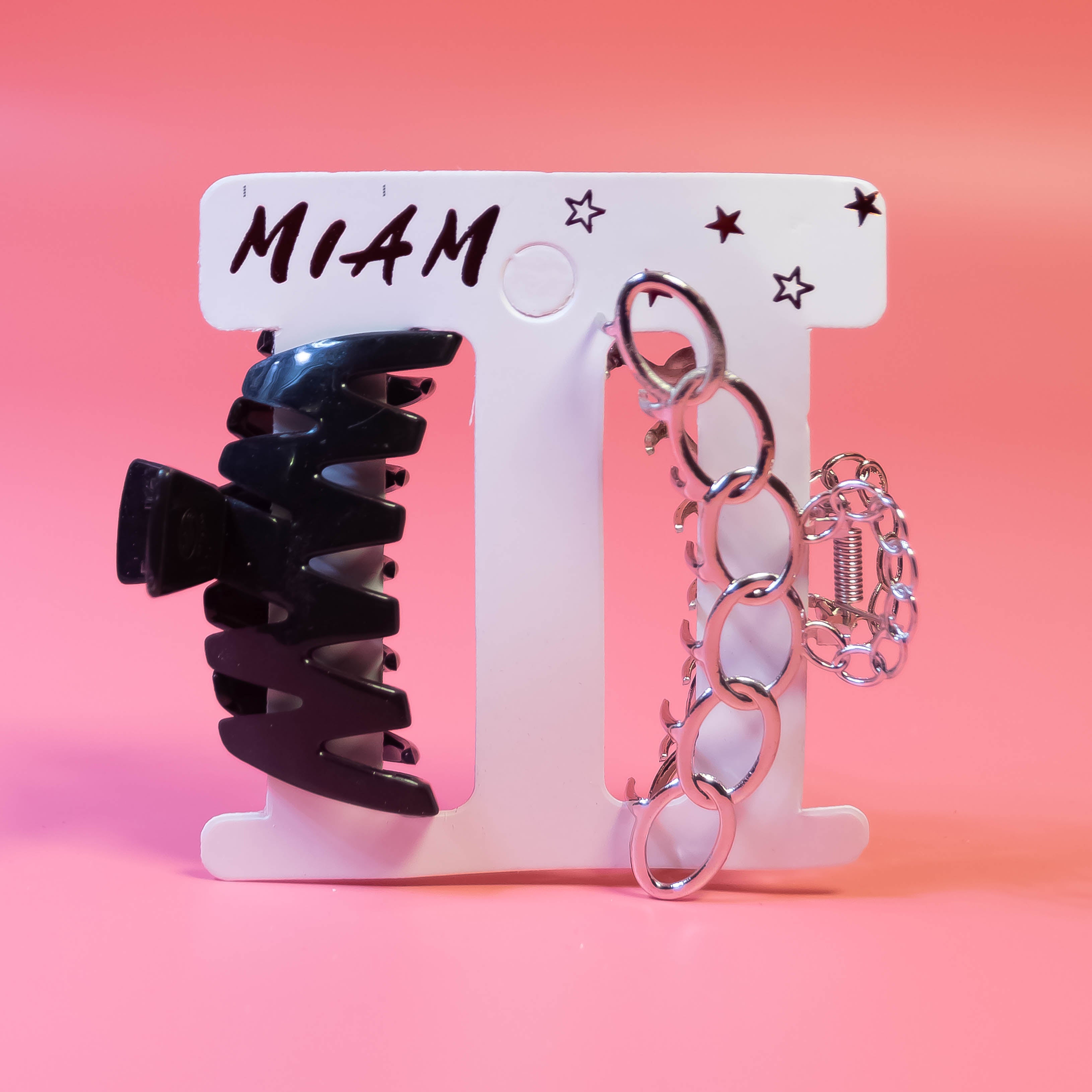 Elevate Your Hair Elegance with Our Black and Silver Hair Claw Clips