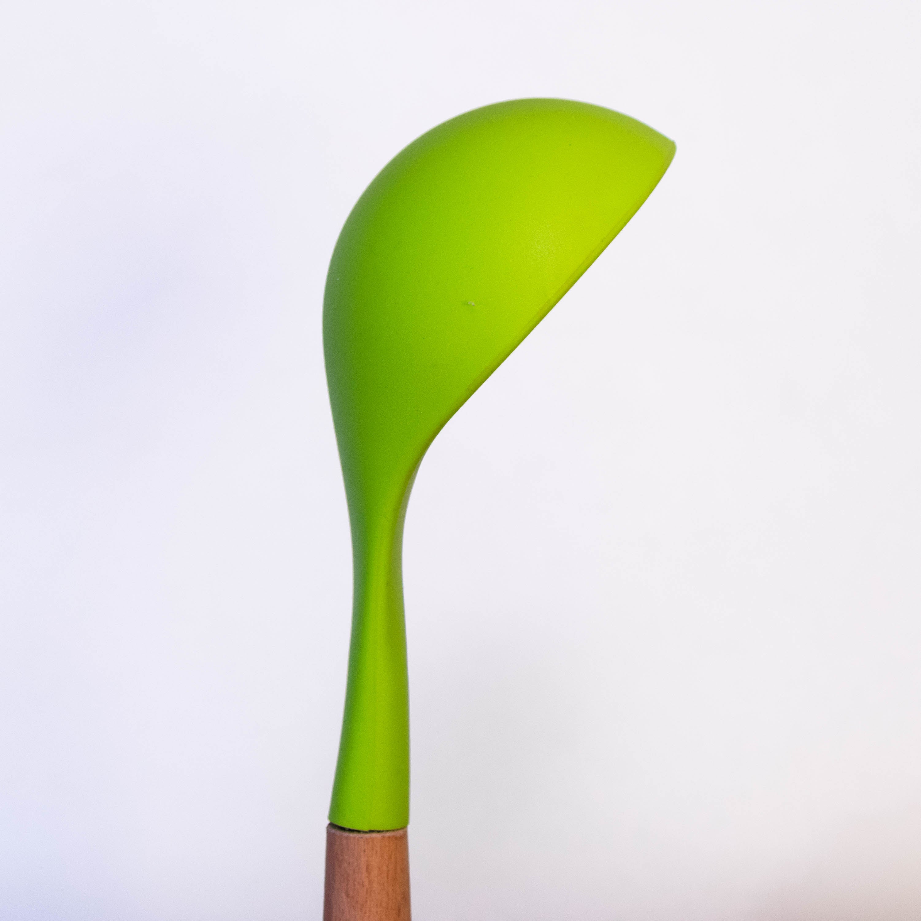 Wood Handle Cooking Spoon with Silicone Top