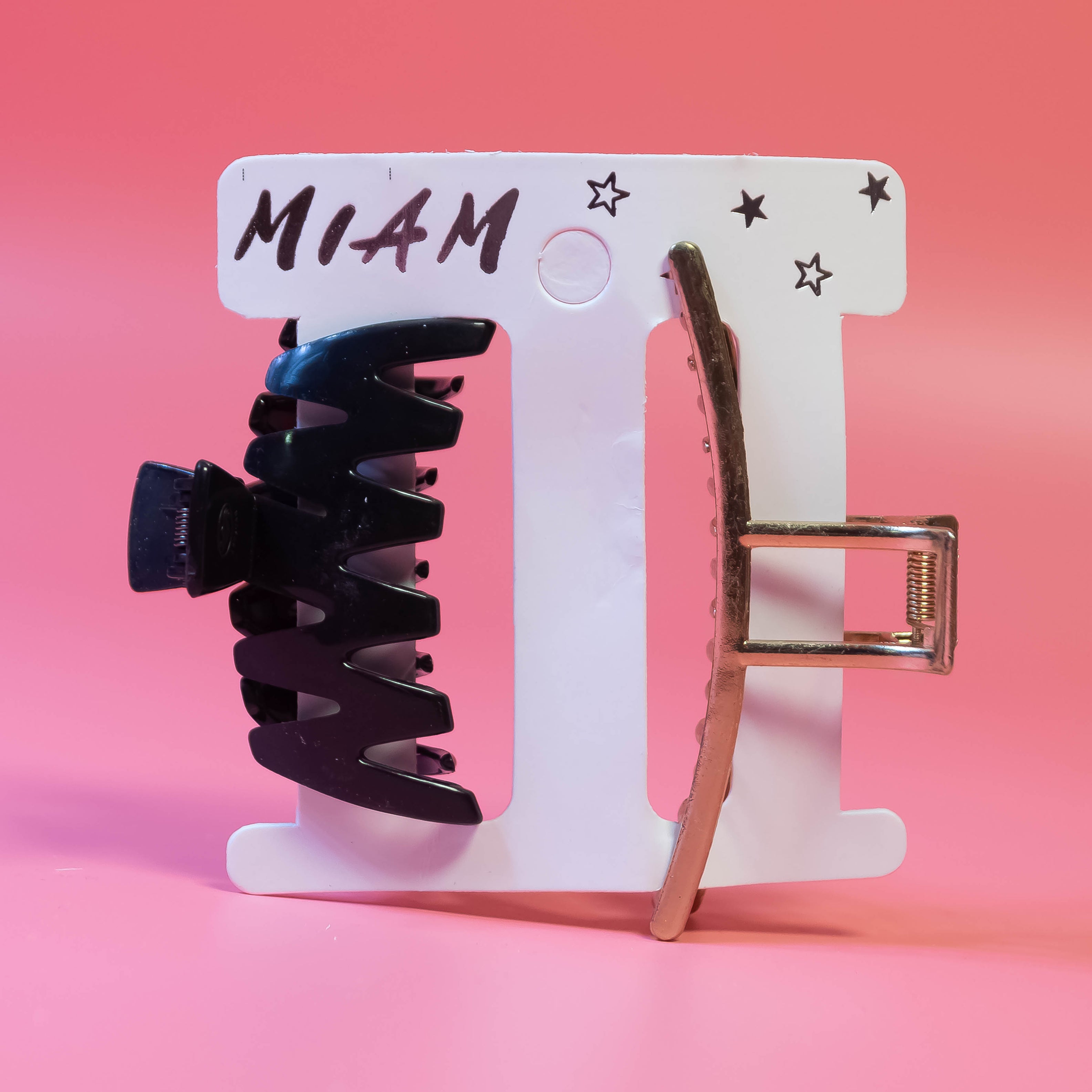 Elevate Your Hair Elegance with Our Black Tone and Golden Tone Hair Claw Clips