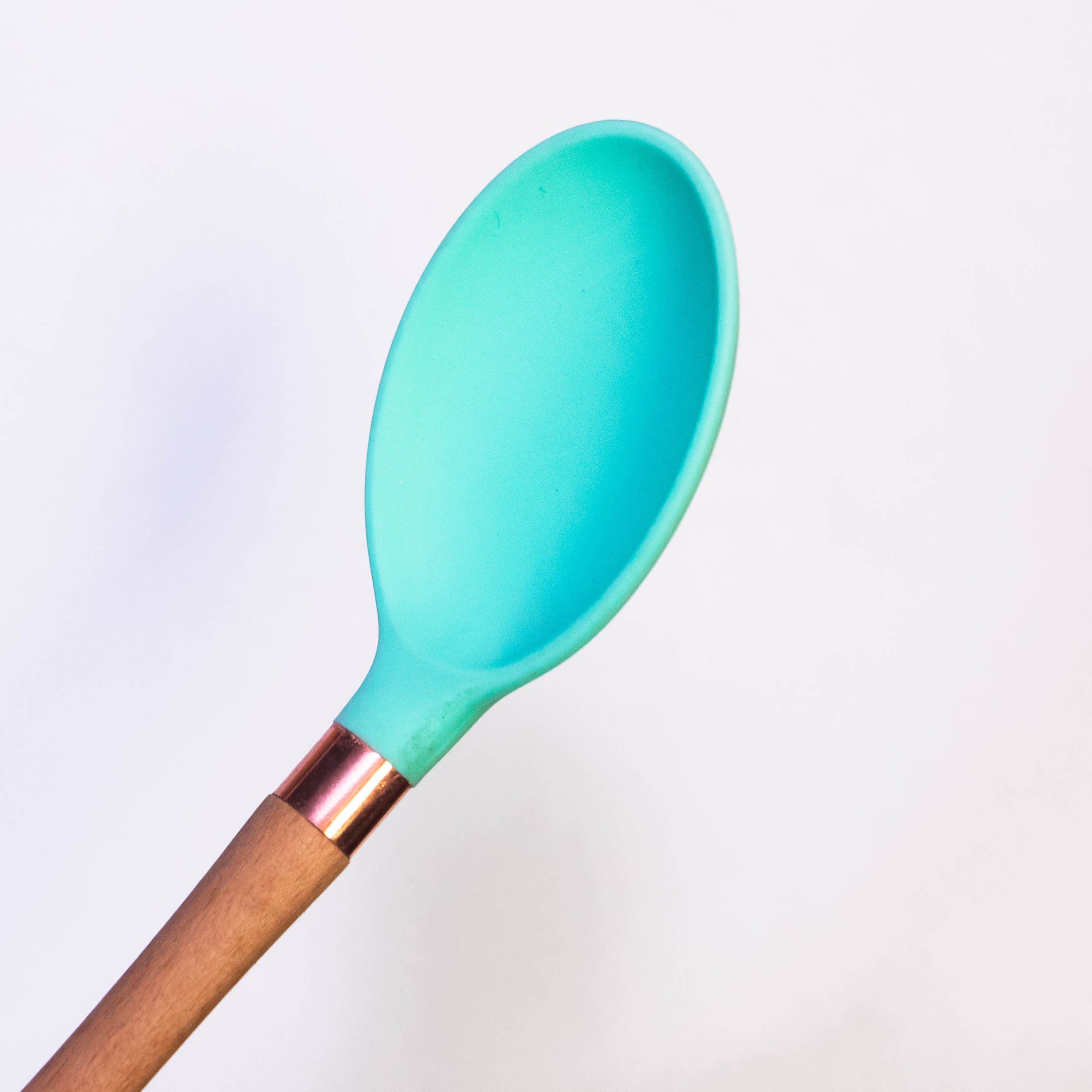 Cooking Spoon with Wooden Handle & Silicone Top