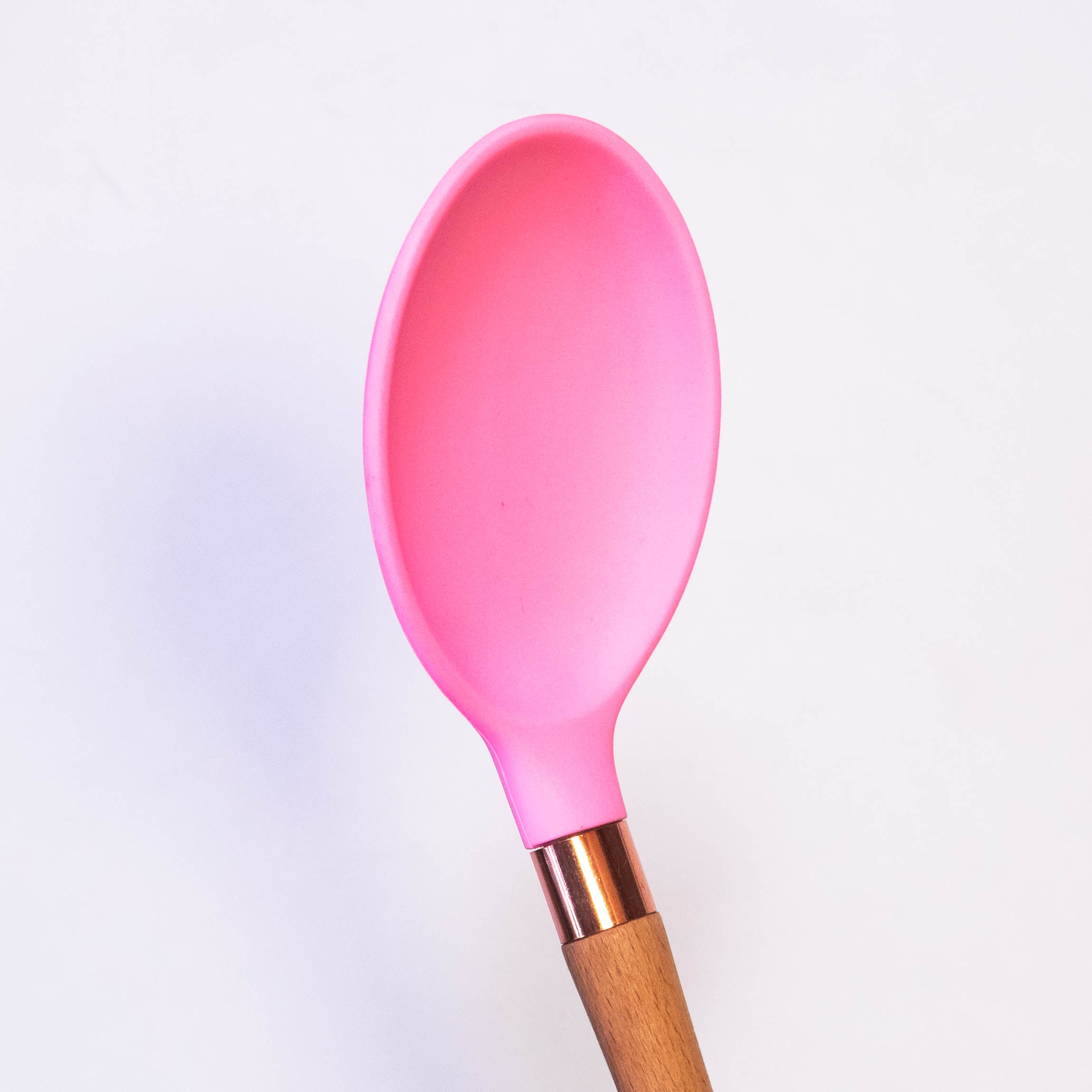 Cooking Spoon with Wooden Handle & Silicone Top