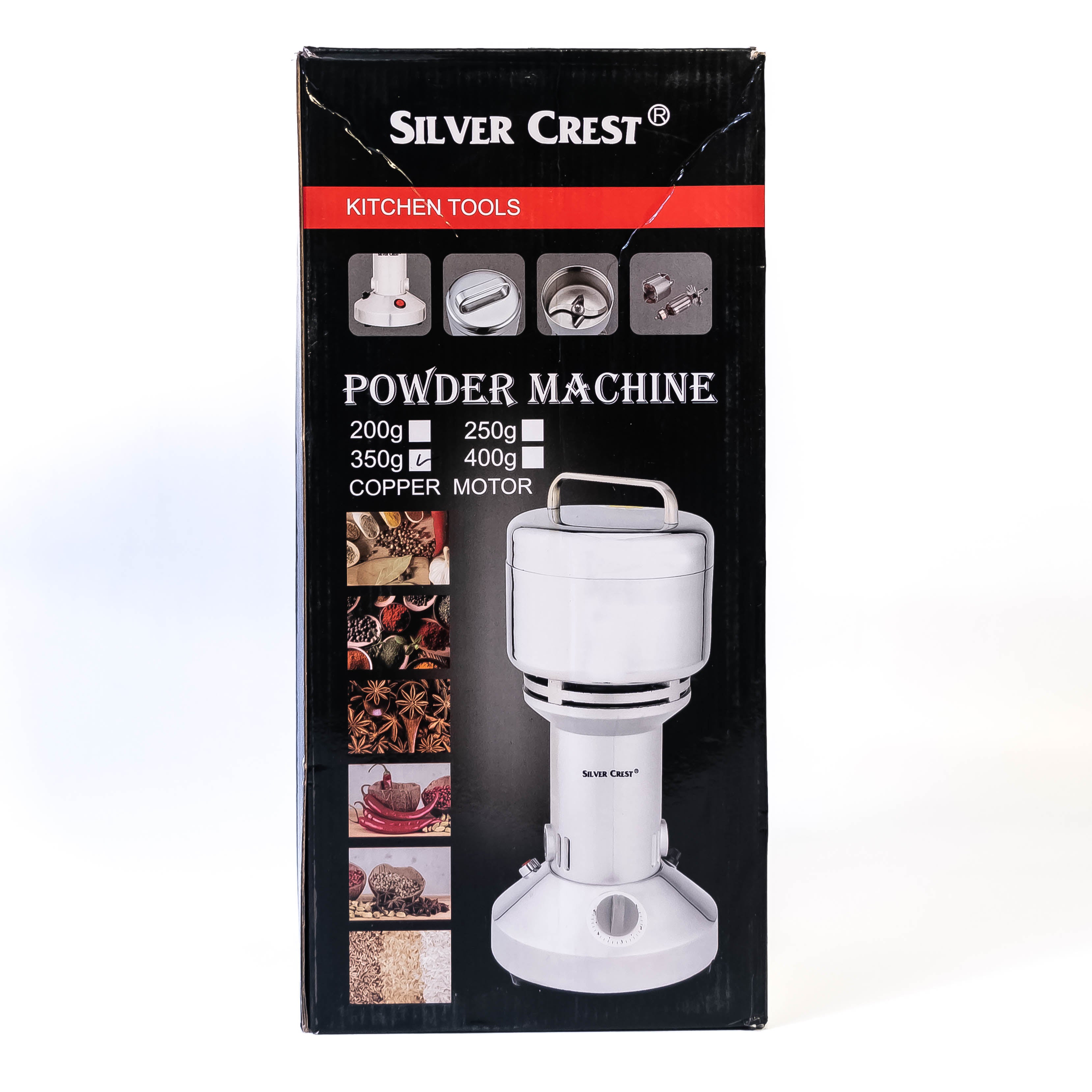 Silver Crust Motor Mini Electric Grain Salt Spice Mill Grinder: Your Portable Stainless Steel Essential