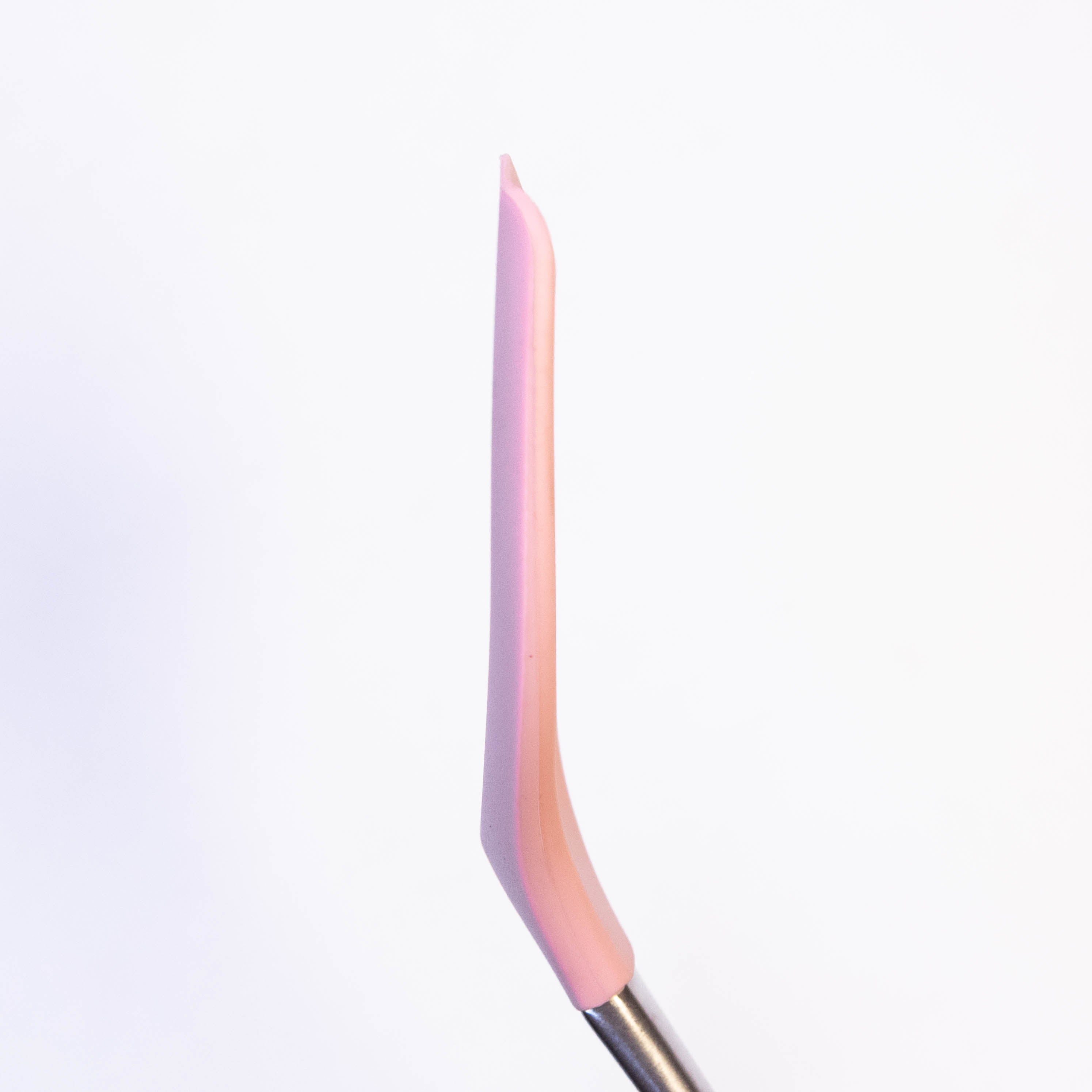 Household Silicone Spatula with Stainless Steel Handle - Pink