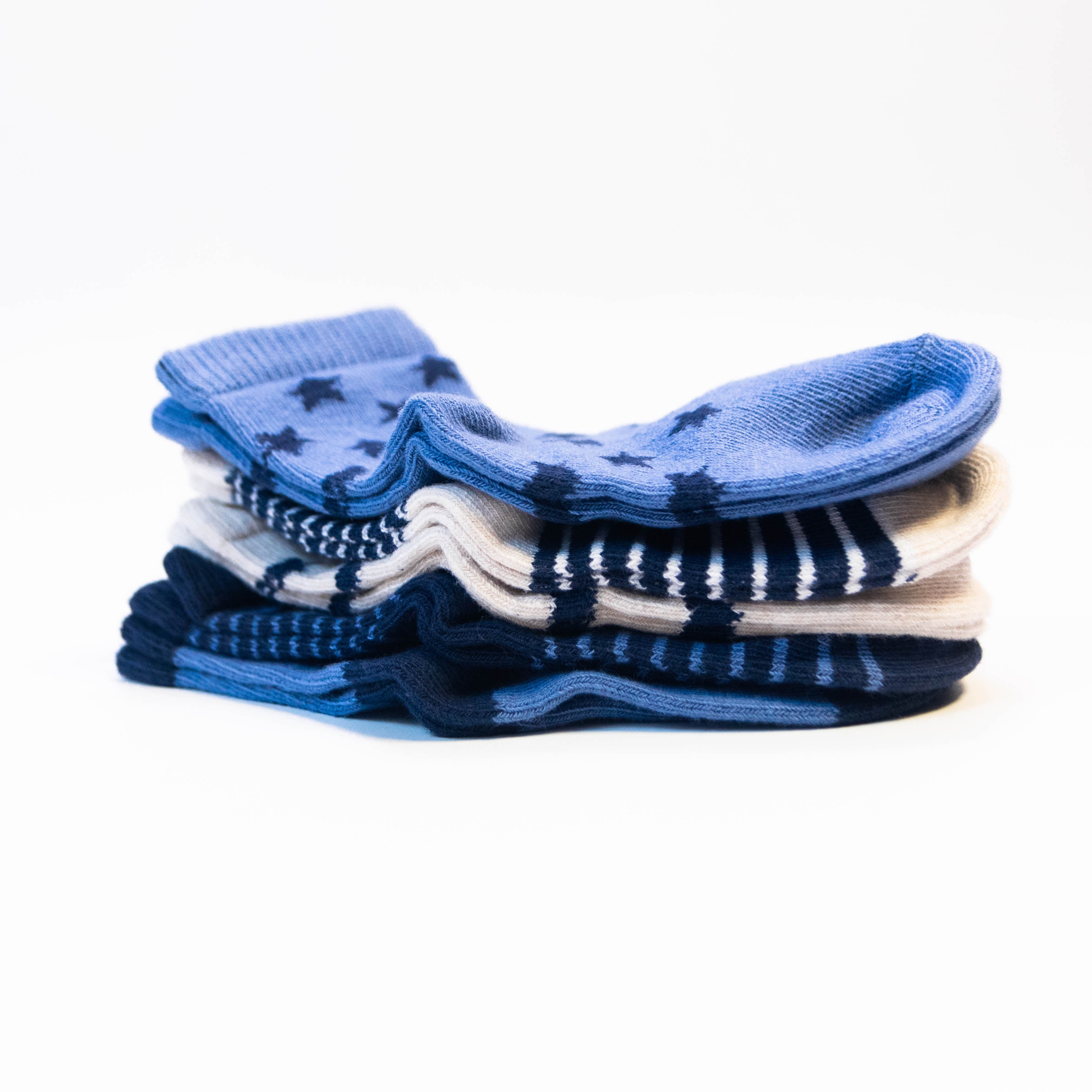 New Born Baby Socks - Pack of 5 with Mix Designs