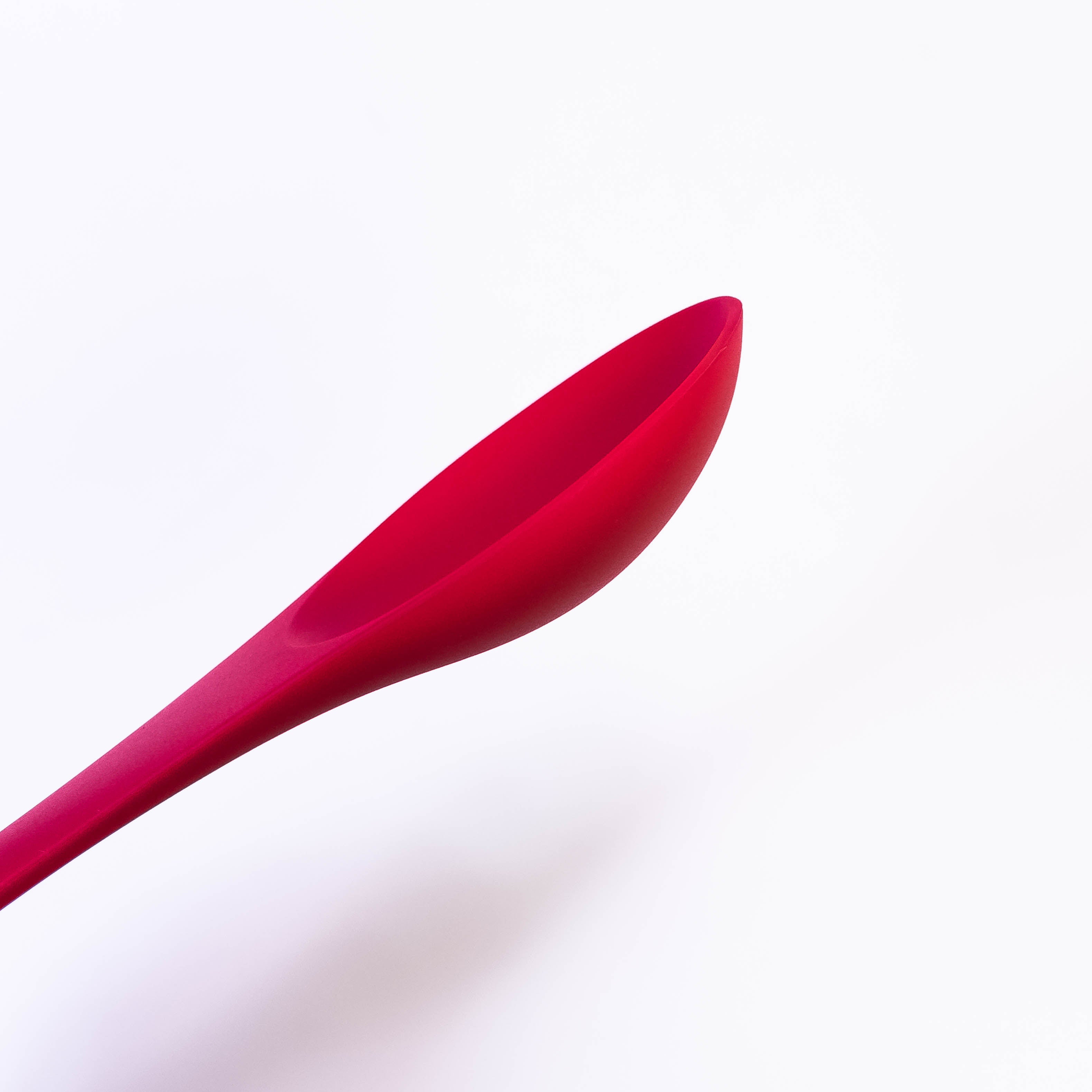 Silicone Spoon with Strong Handle - Heat Resistant and Dishwasher Safe