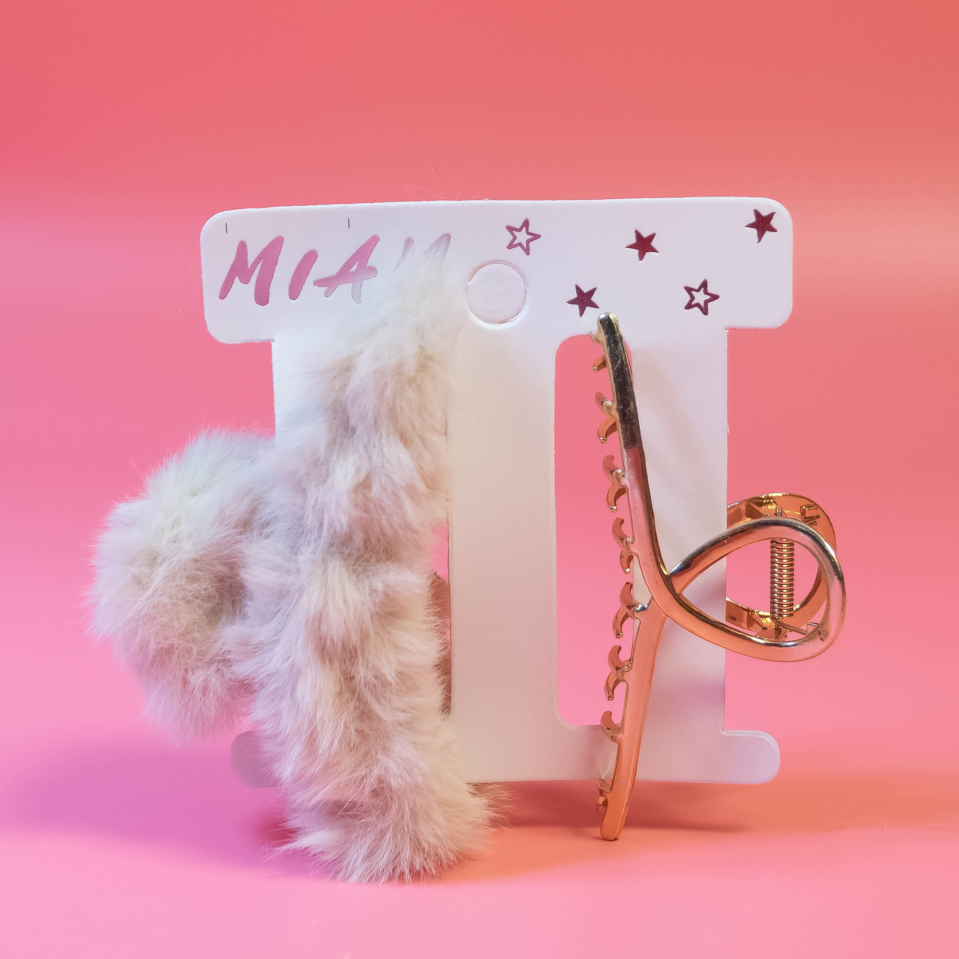 Elevate Your Hair Elegance with Our Fluffy Tone and Golden Tone Hair Claw Clips