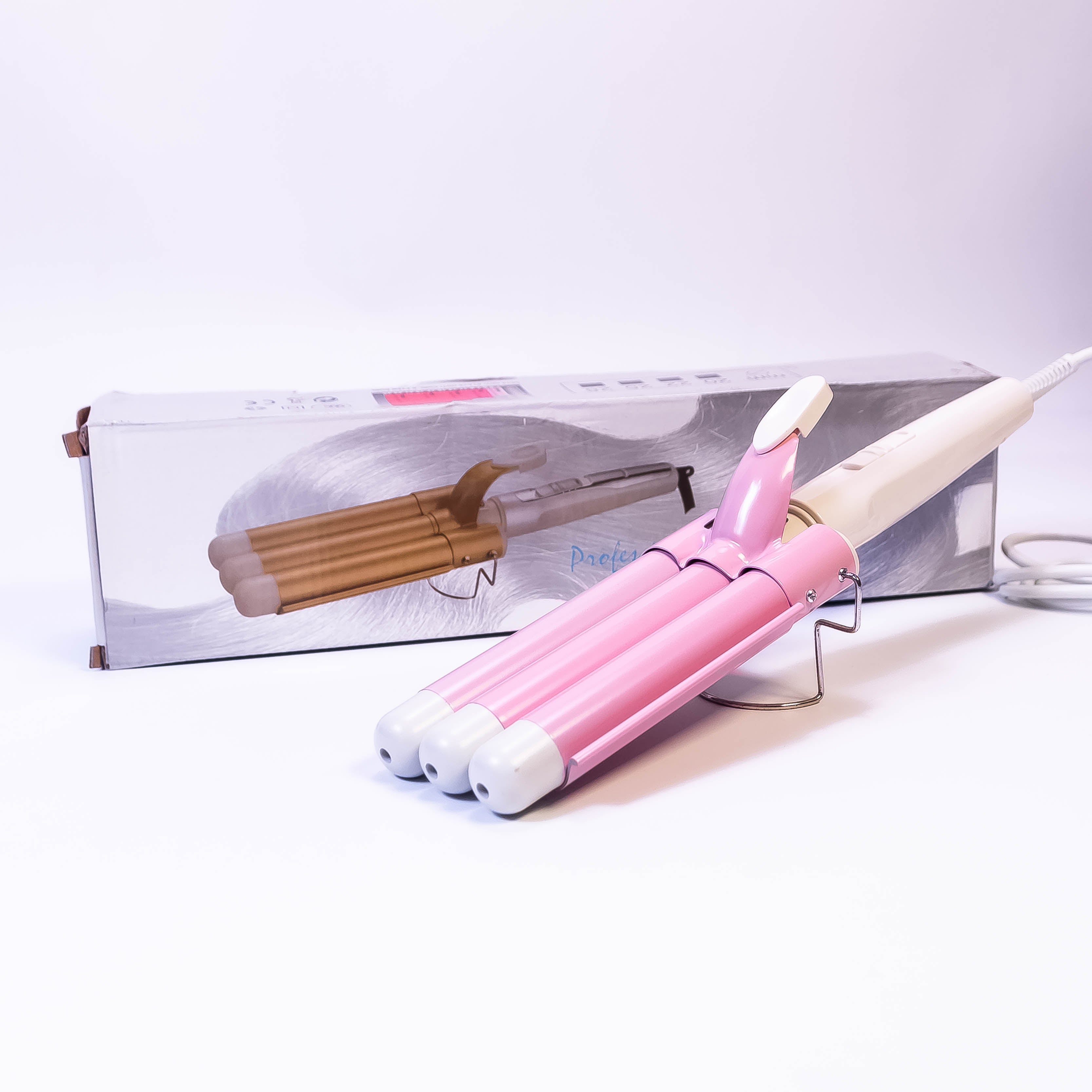 TEMPO DI SALDI 3 Branch Wavy Hair Straighteners - Your Professional Styling Companion in Elegant White