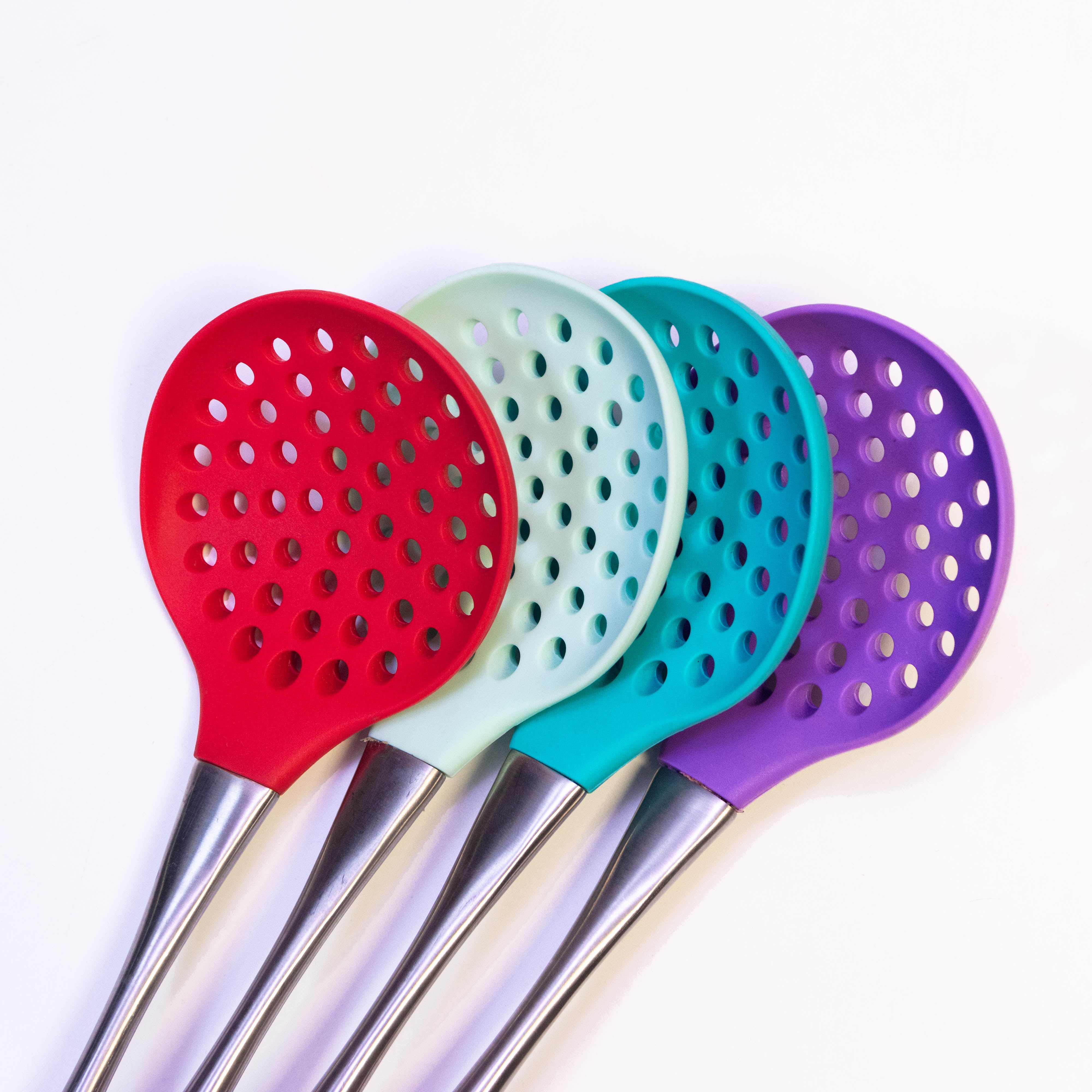 Premium Silicone Skimmer Slotted Spoon - A Must-Have for Your Kitchen