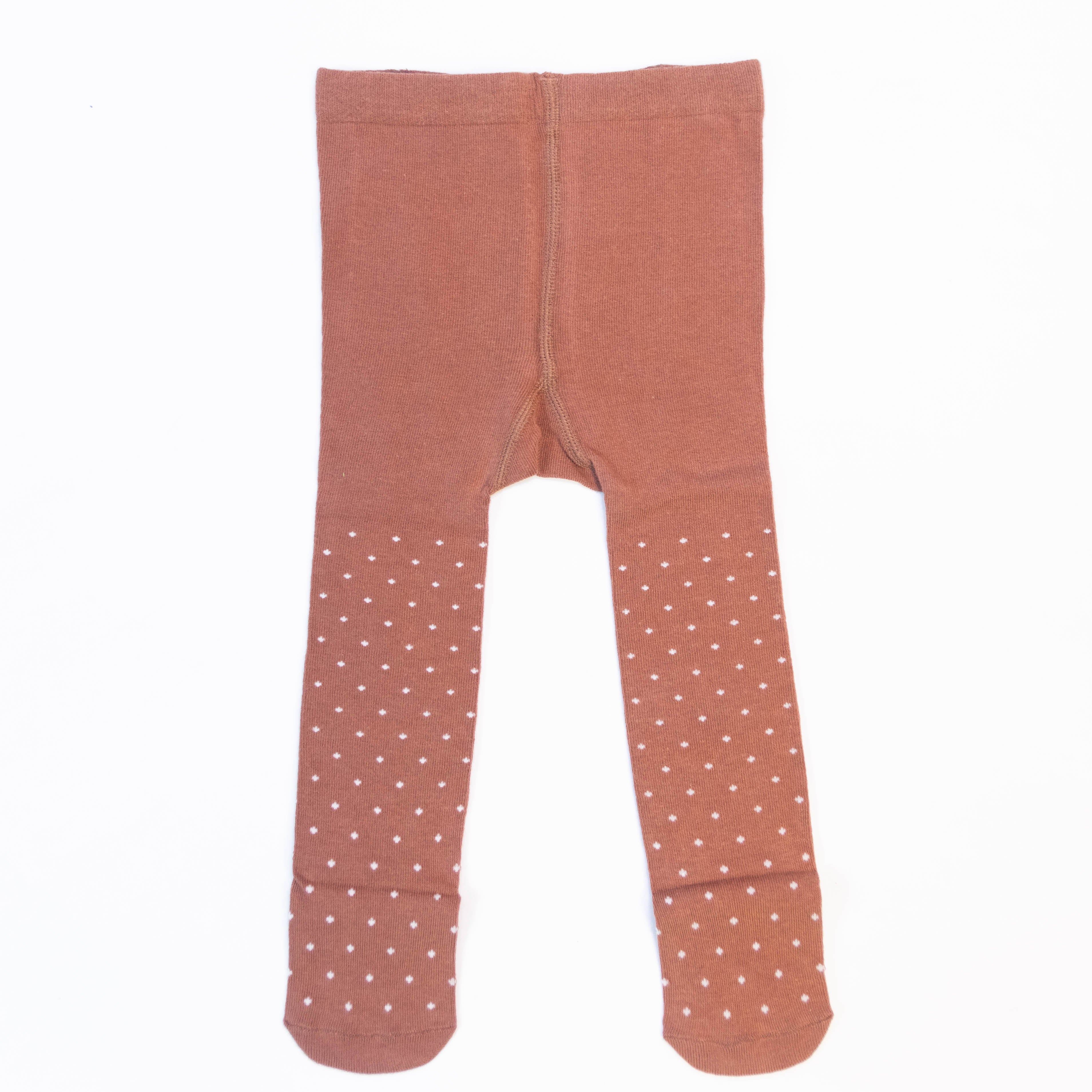 Baby Girl Size 6-18 Months Cotton Blend Elastic Waist Tights