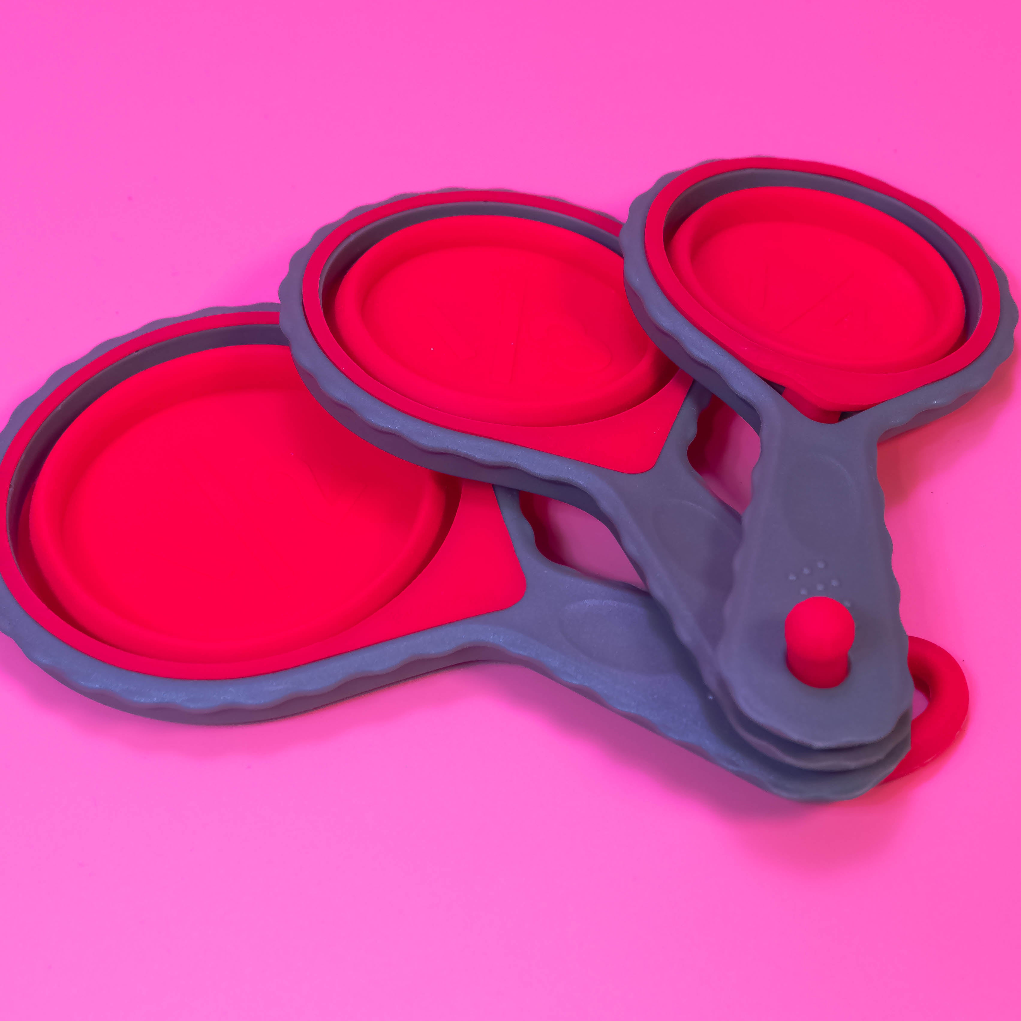 Pack of 3 - Silicone Measuring Cup Cakes: Precision Baking Made Easy