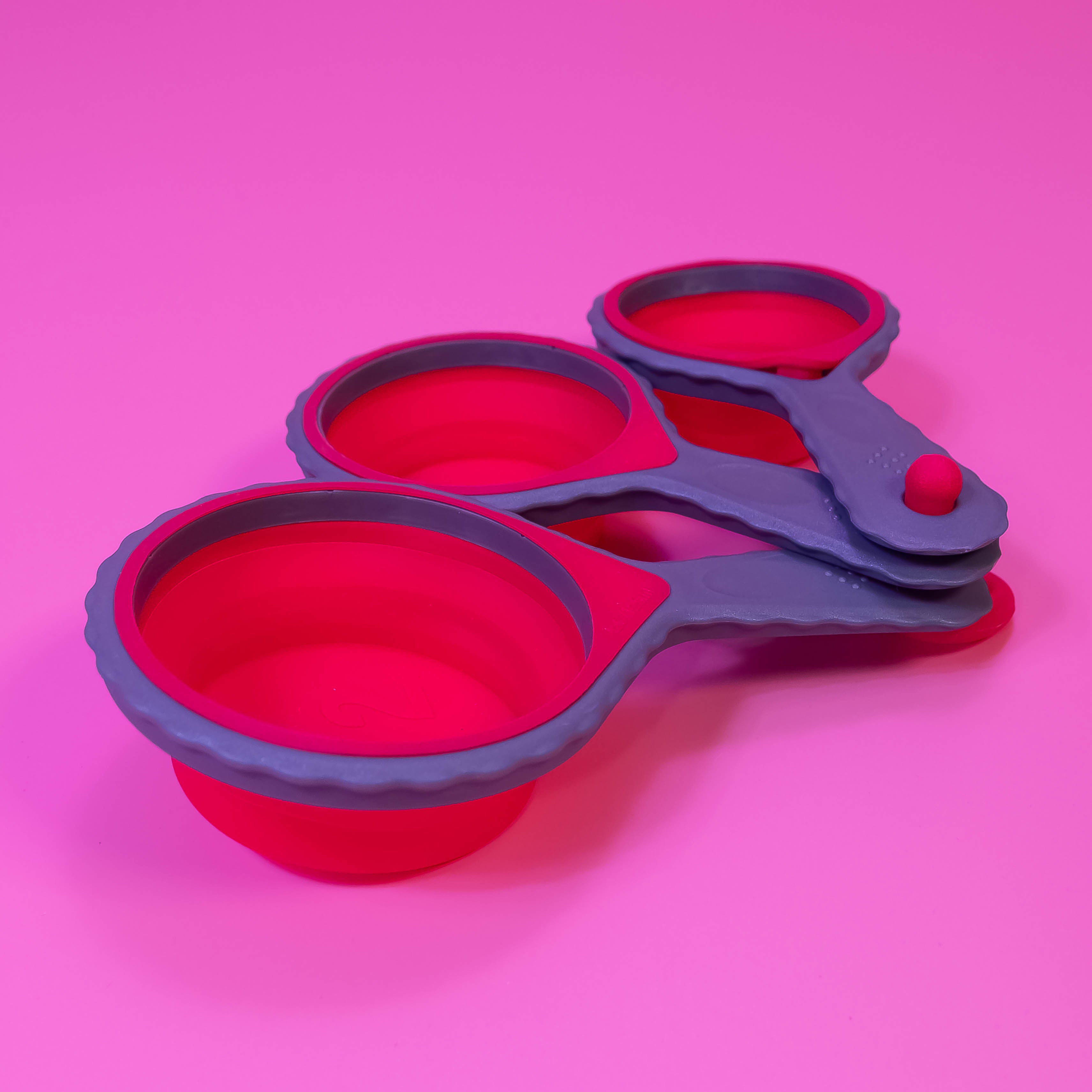 Pack of 3 - Silicone Measuring Cup Cakes: Precision Baking Made Easy