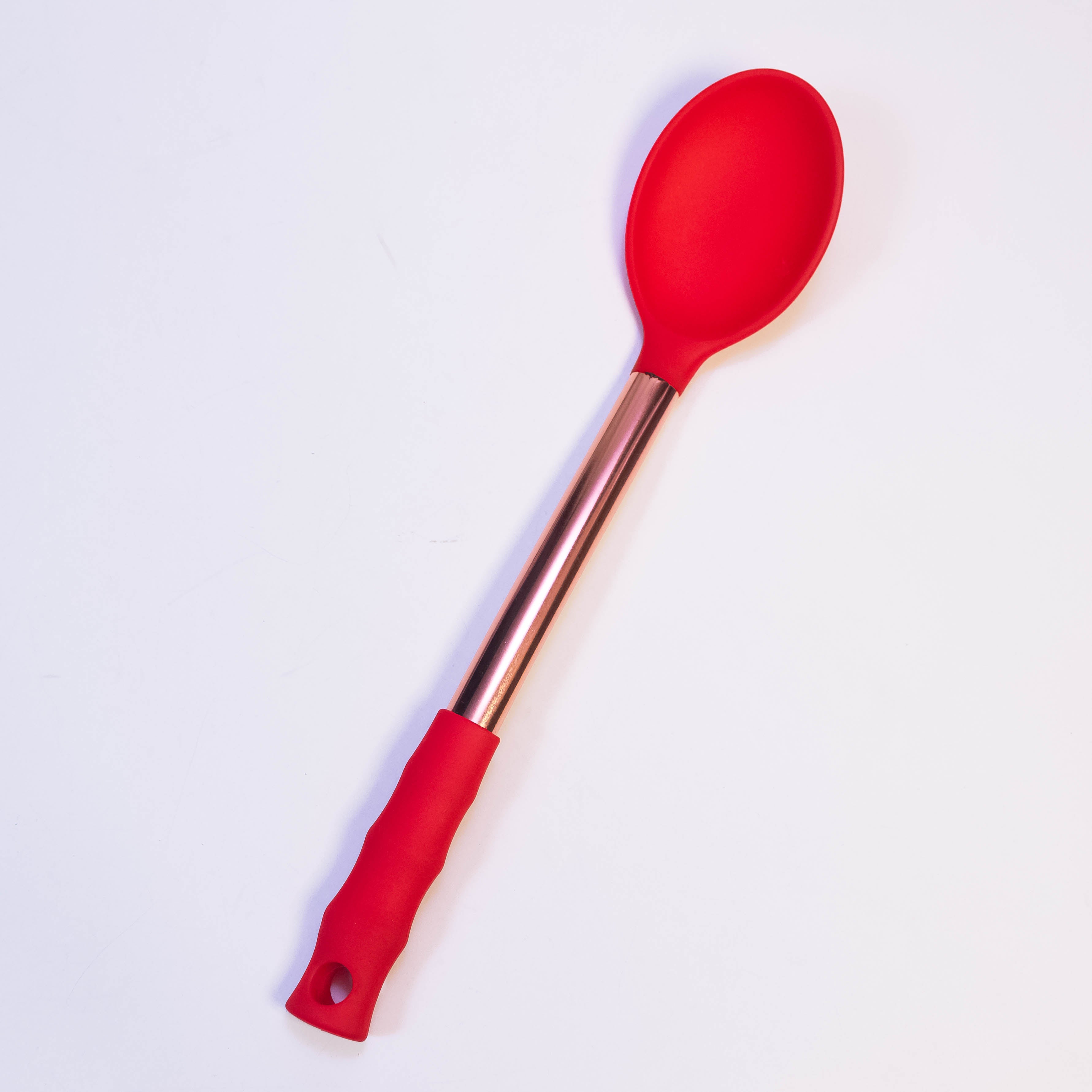 MagiDeal Kitchen Serving Spoon - Red Solid Spoon