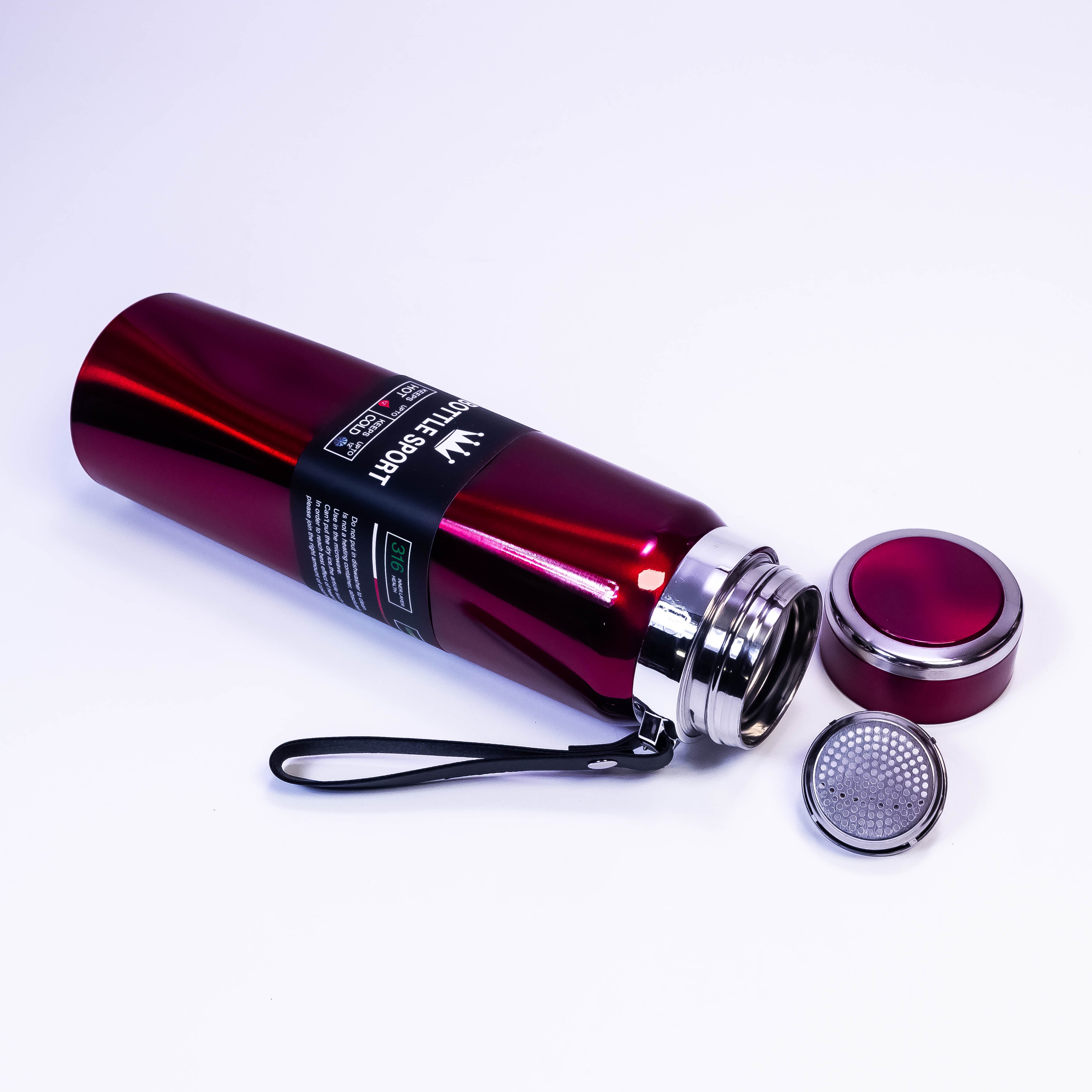 ThermoSport Stainless Steel Vacuum Flask - Stay Hydrated Anytime, Anywhere (1L)