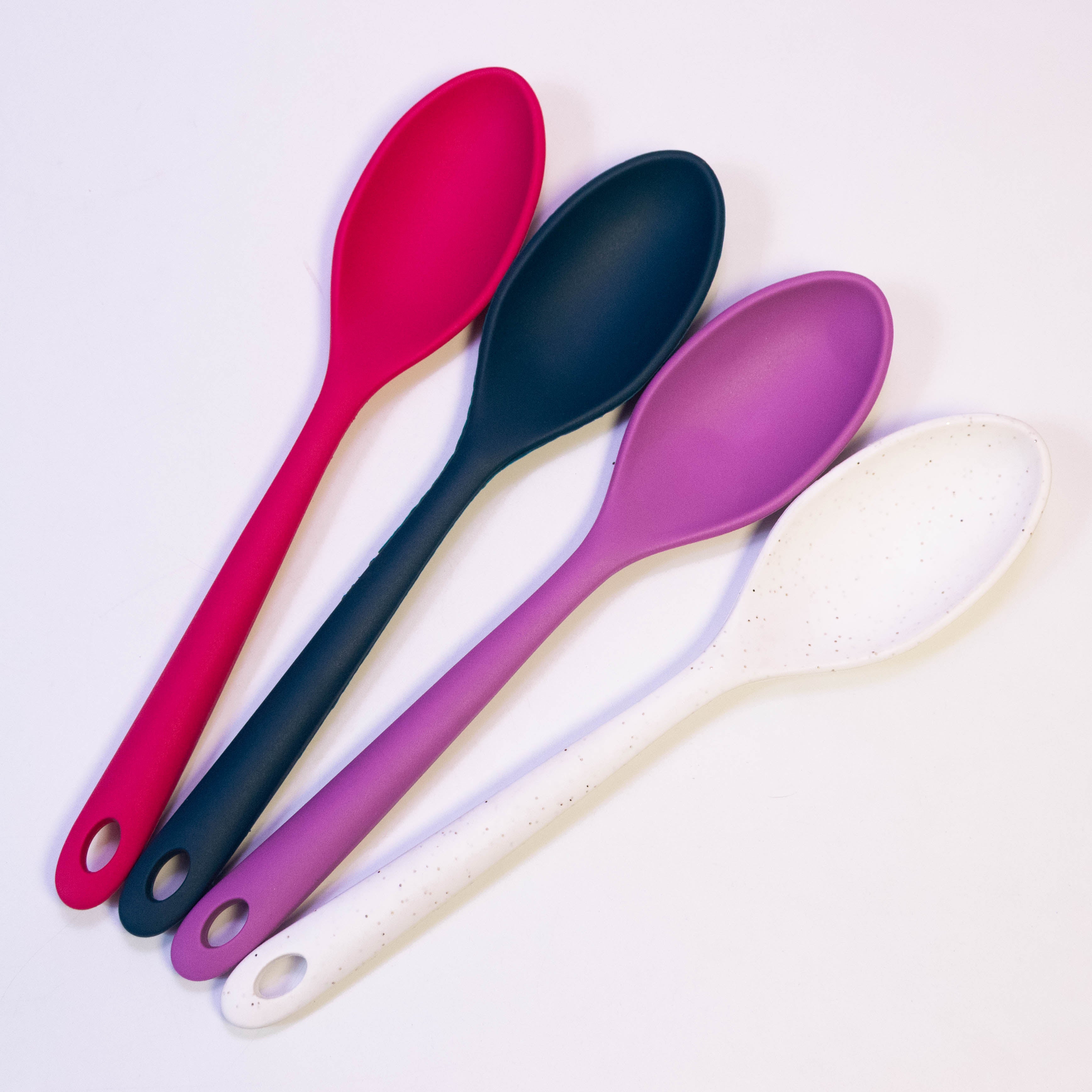 Generic Colorful Silicone Spoon - Heat Resistant and Effortlessly Easy to Clean