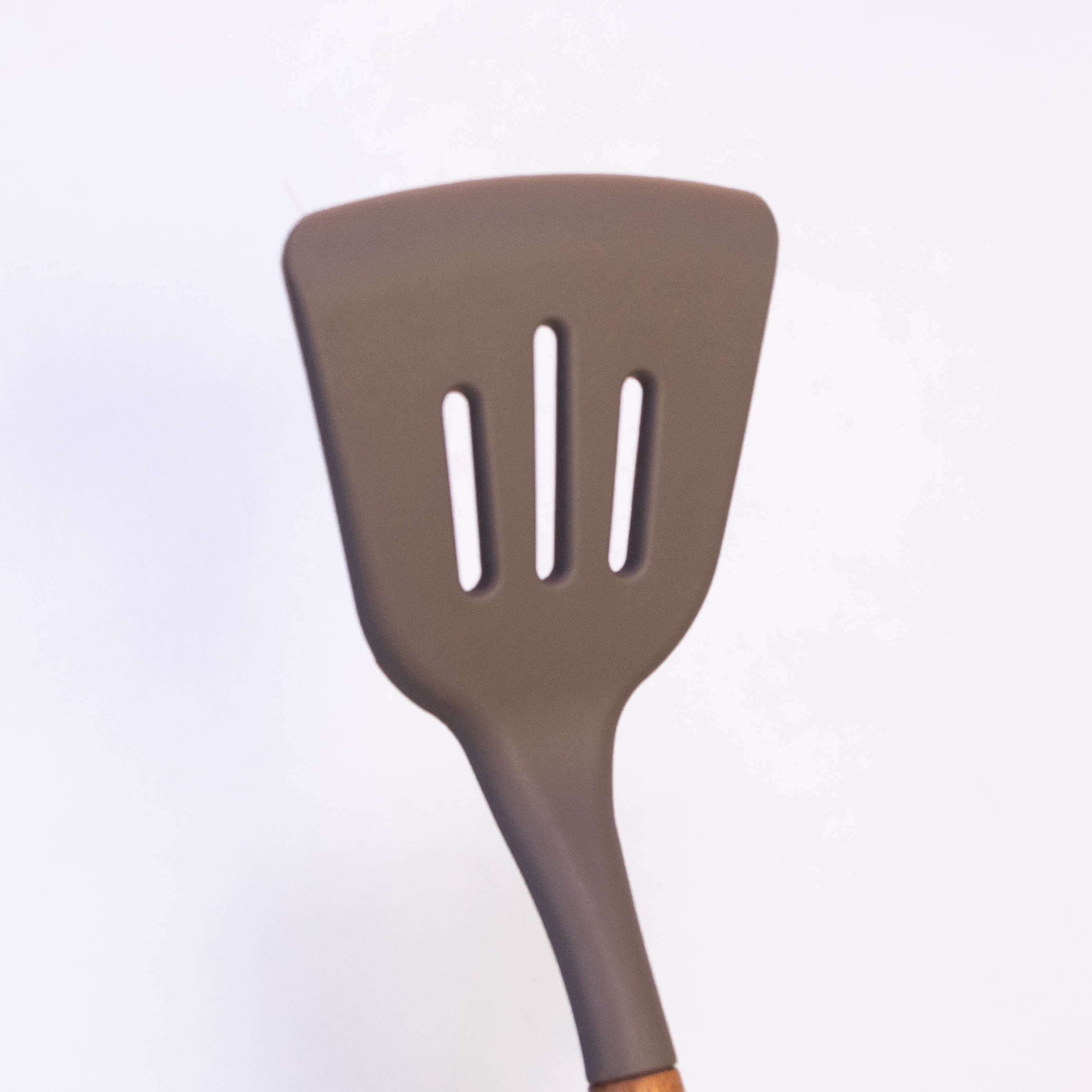 Woodtula Kitchen Silicone Slotted Turner