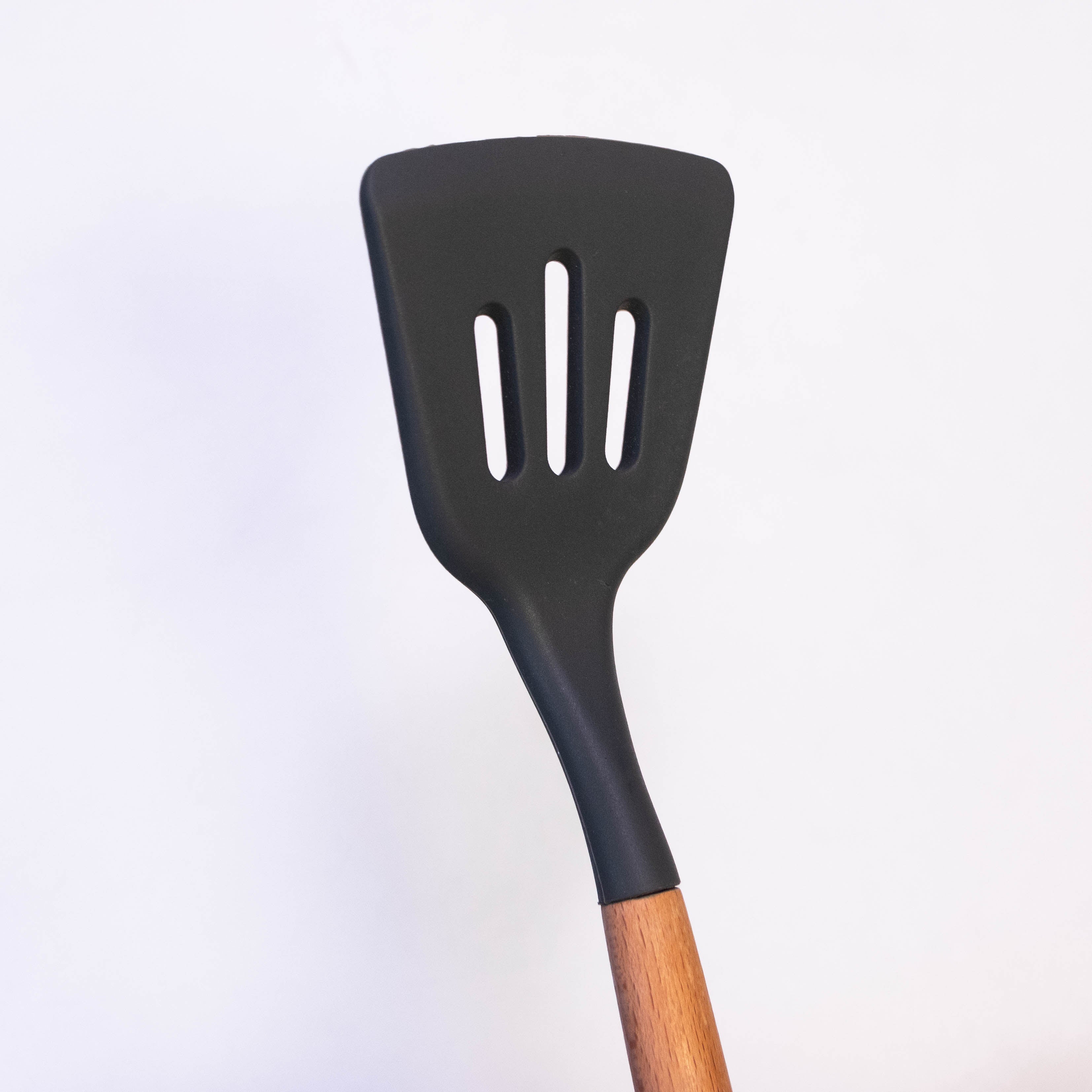 Woodtula Kitchen Silicone Slotted Turner