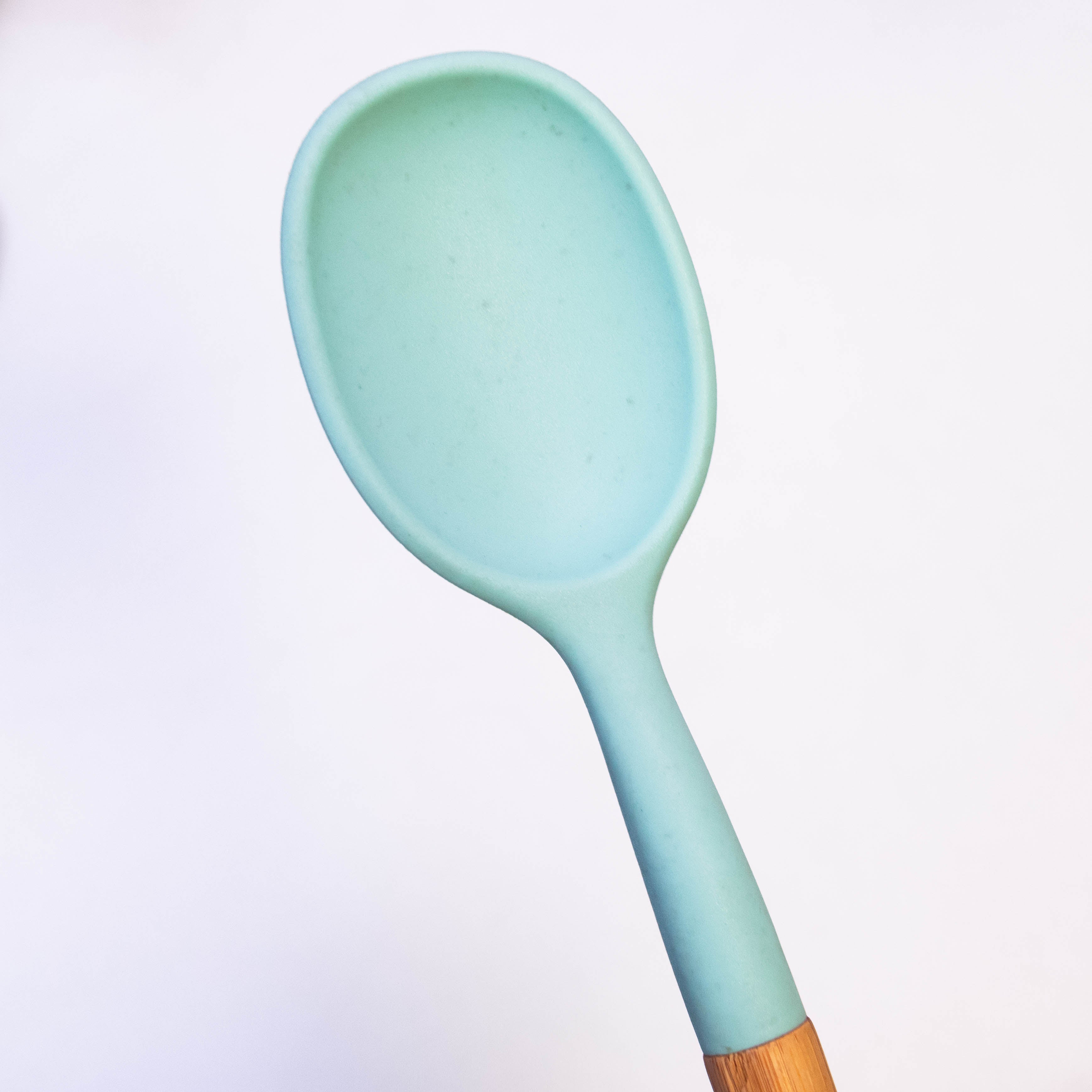 Silicone Spoon with Wooden Handles
