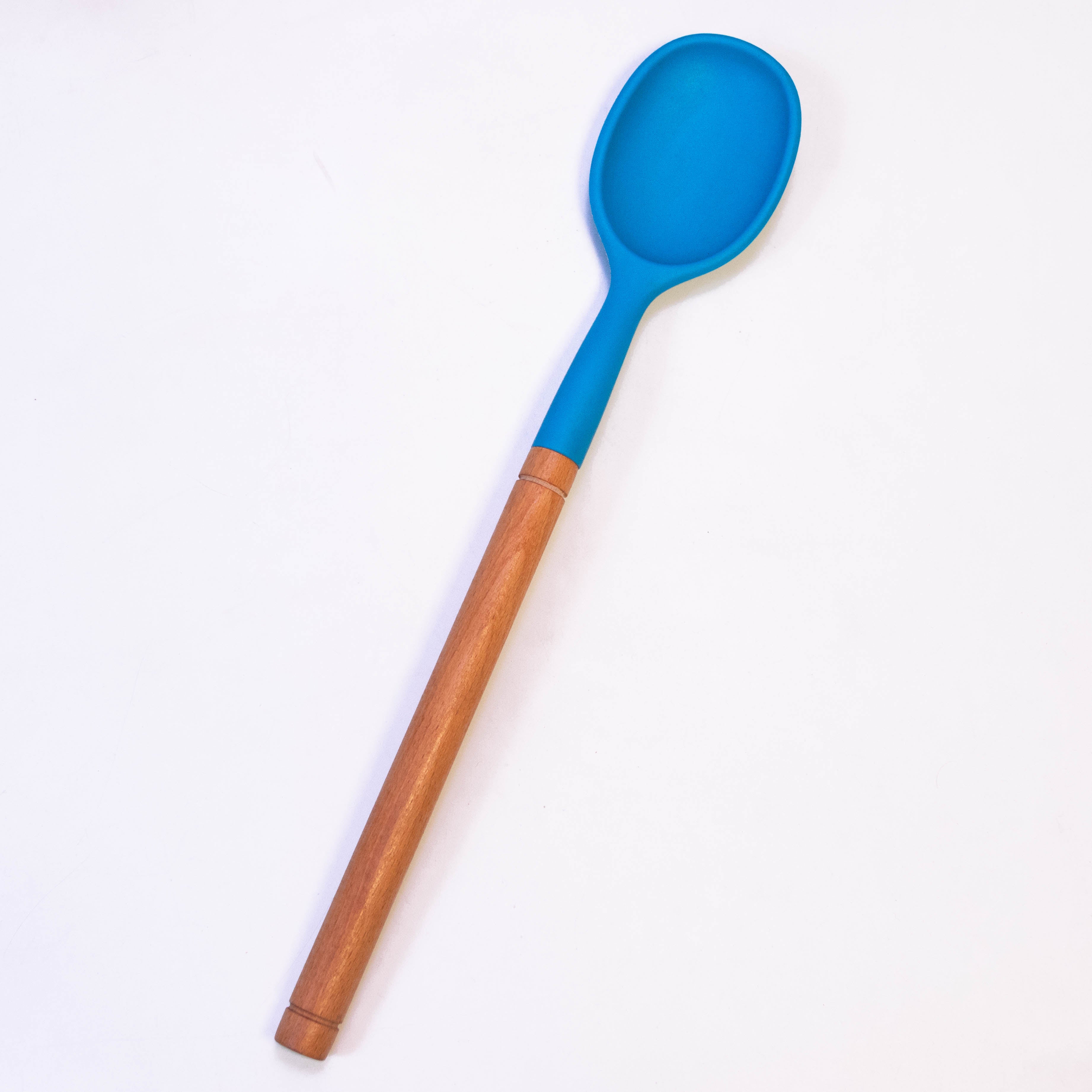 Silicone Spoon with Wooden Handles