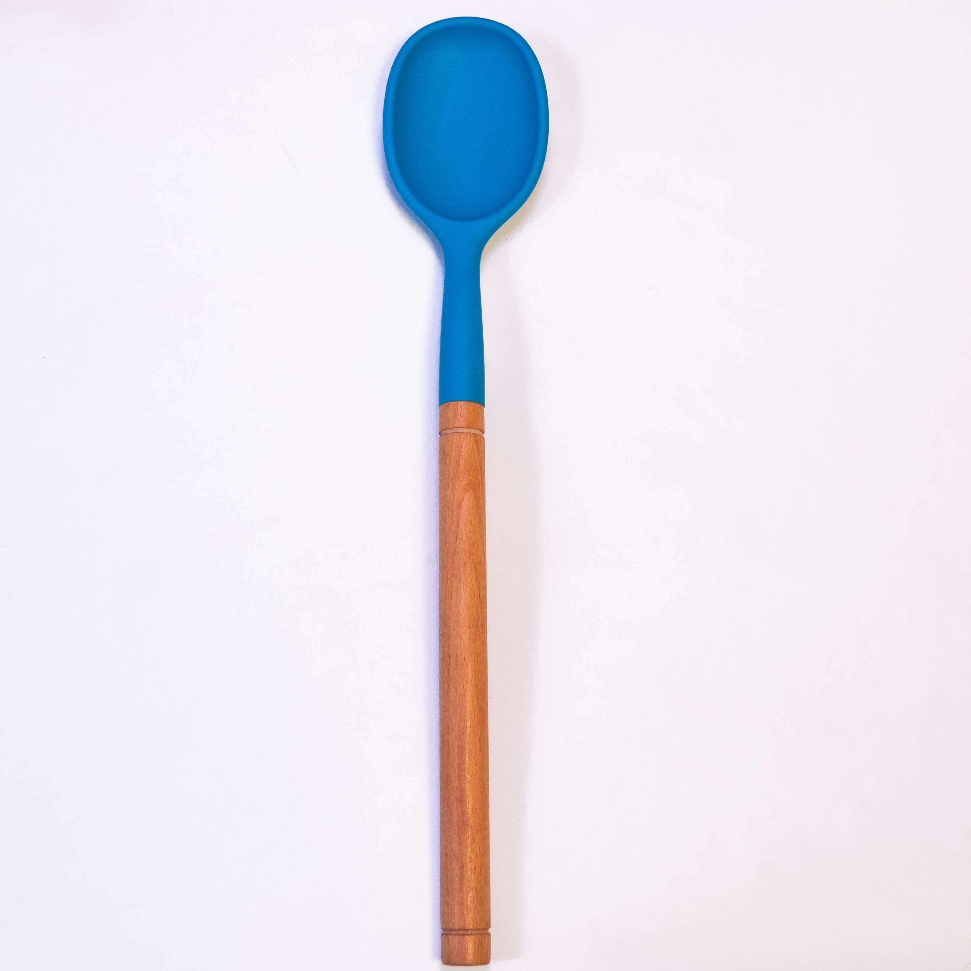 Silicone Spoon with Wooden Handles