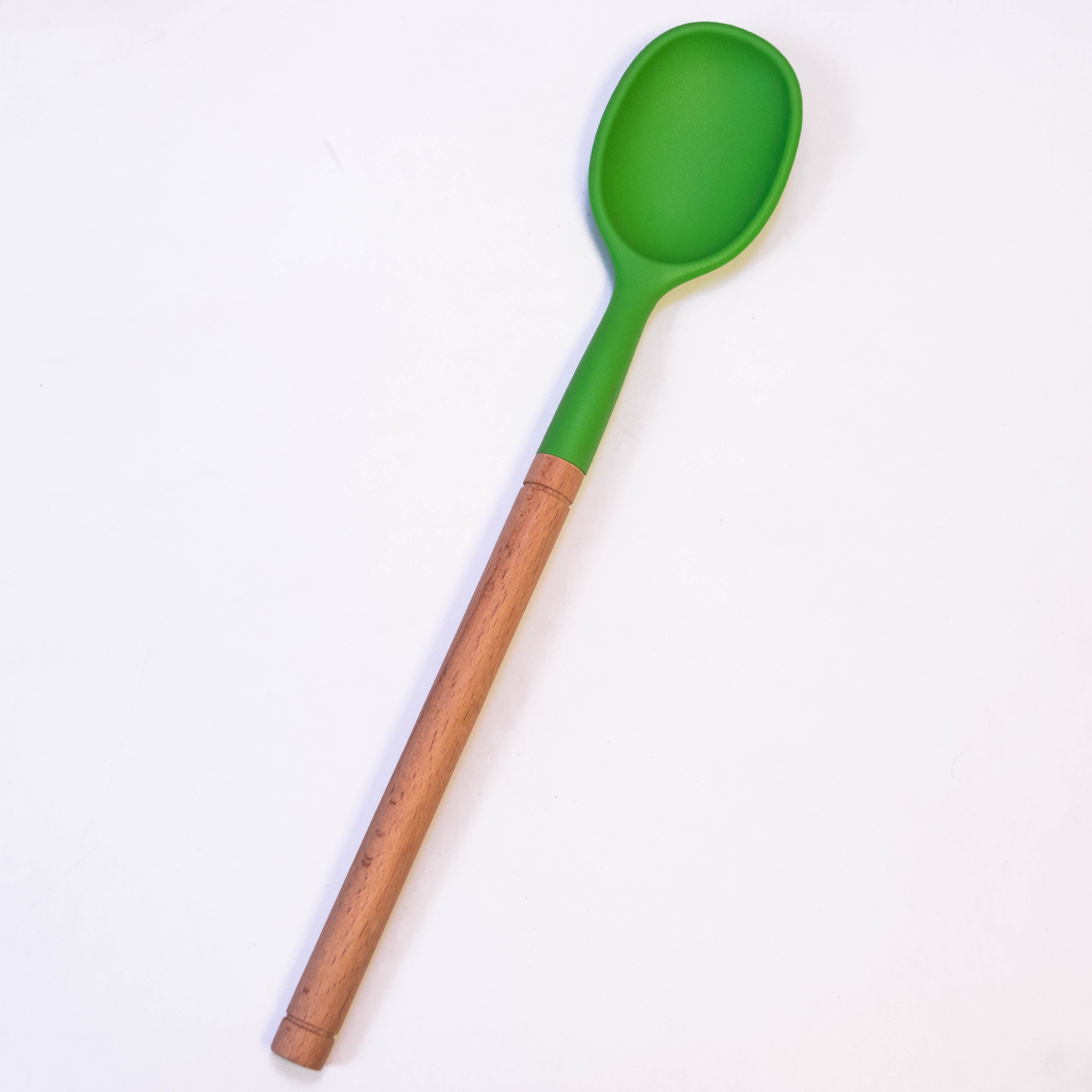 Silicone Spoon with Wooden Handles
