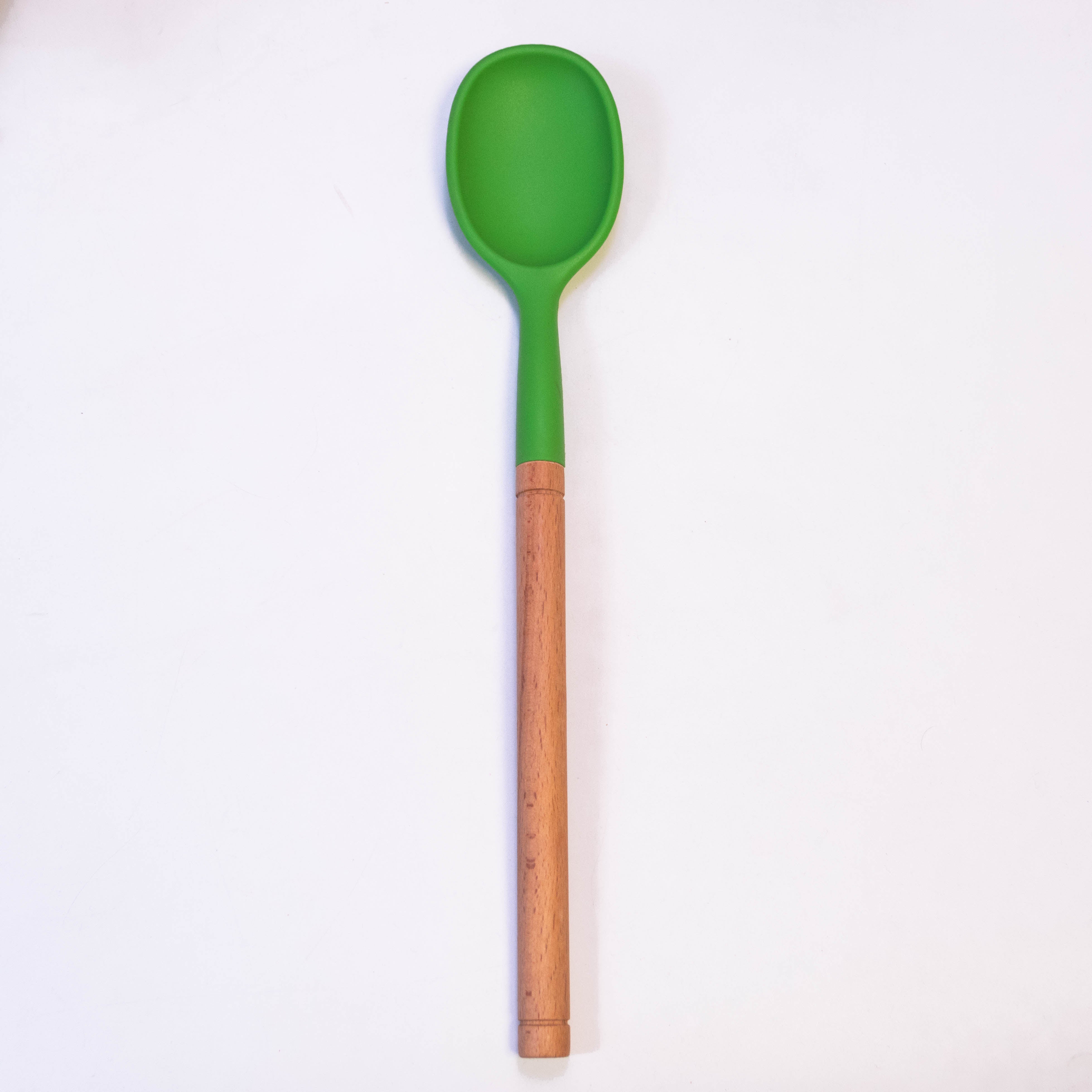 Silicone Spoon with Wooden Handles