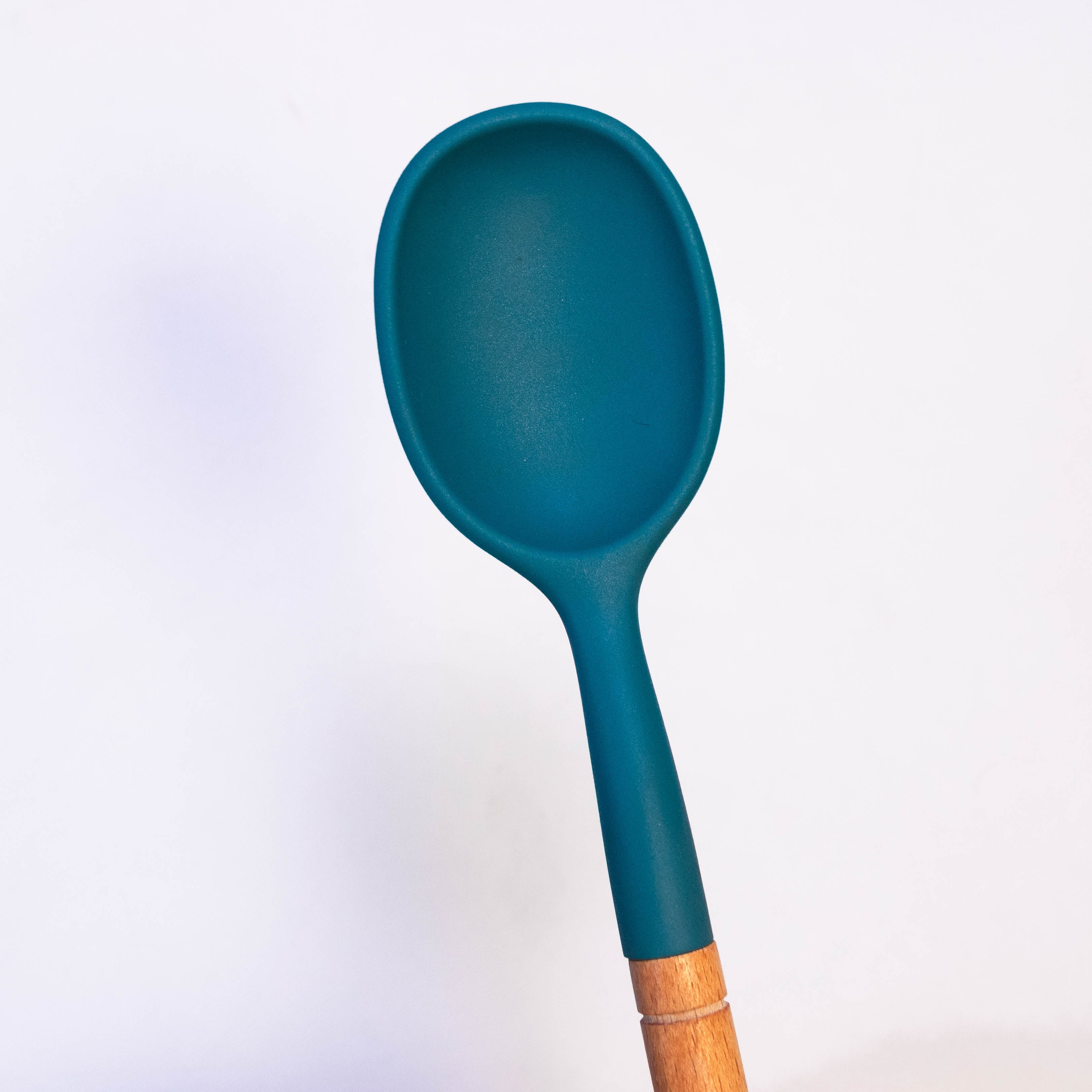 Silicone Spoon with Wooden Handles