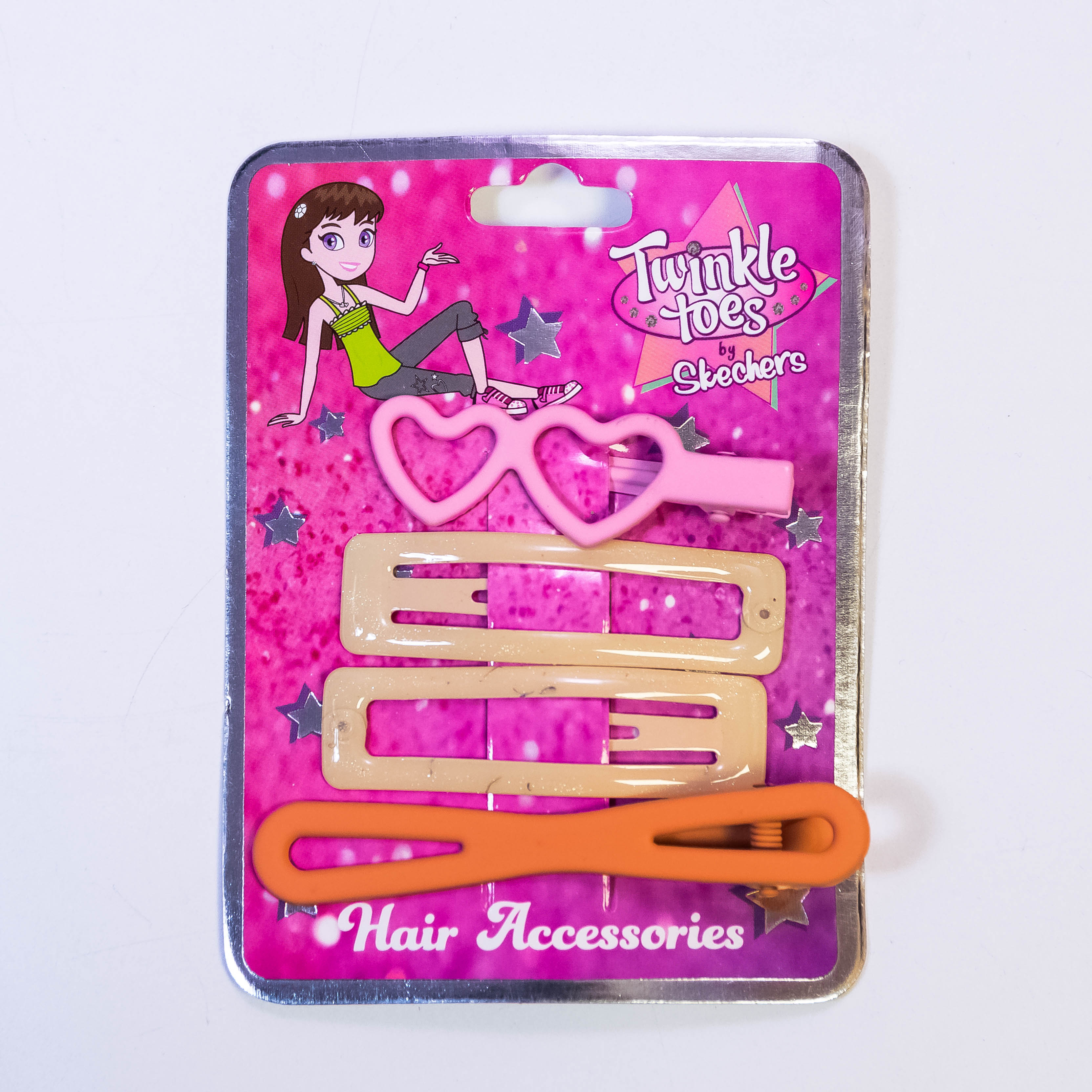 Elegant Metallic Hair Pins Set: Pack of 4