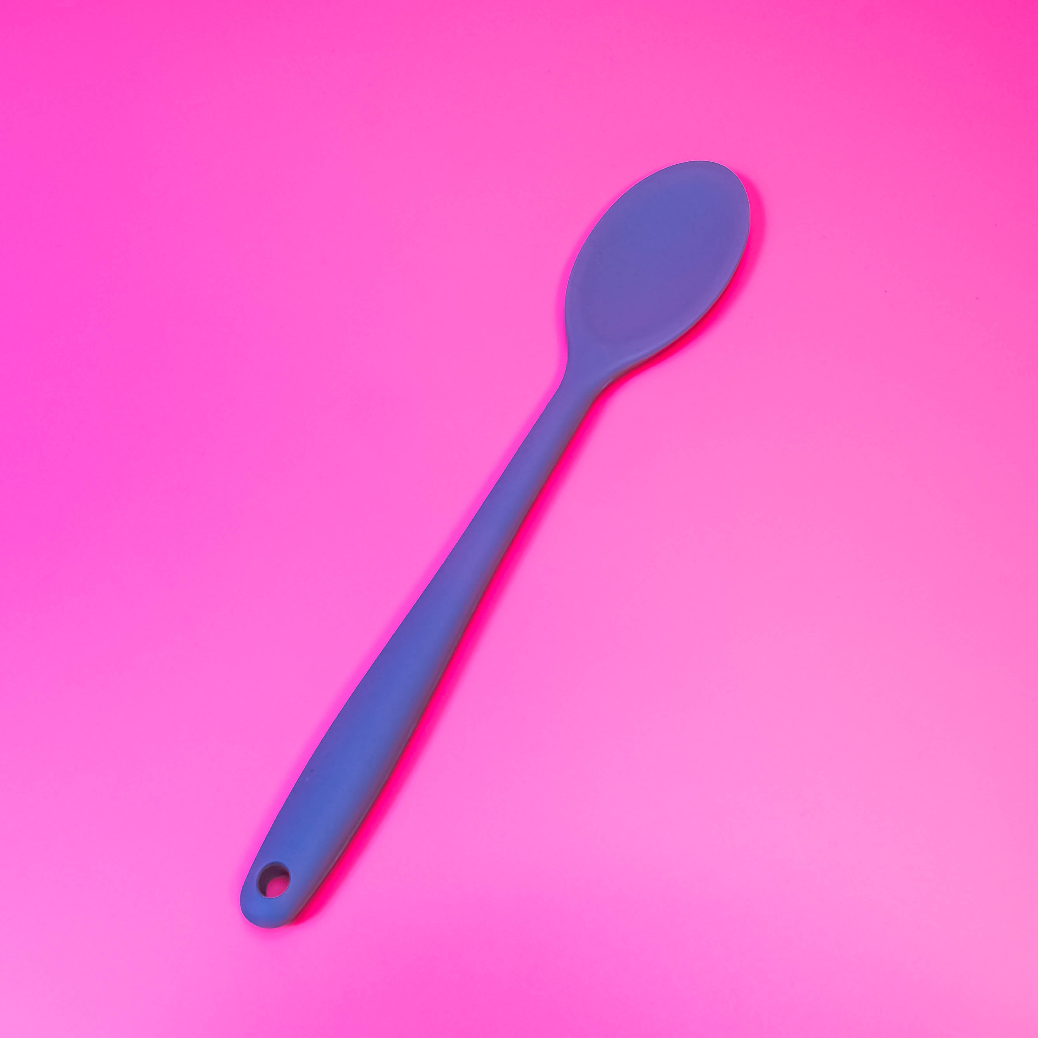 Silicone Spoon: Sleek and Practical in Dark Gray