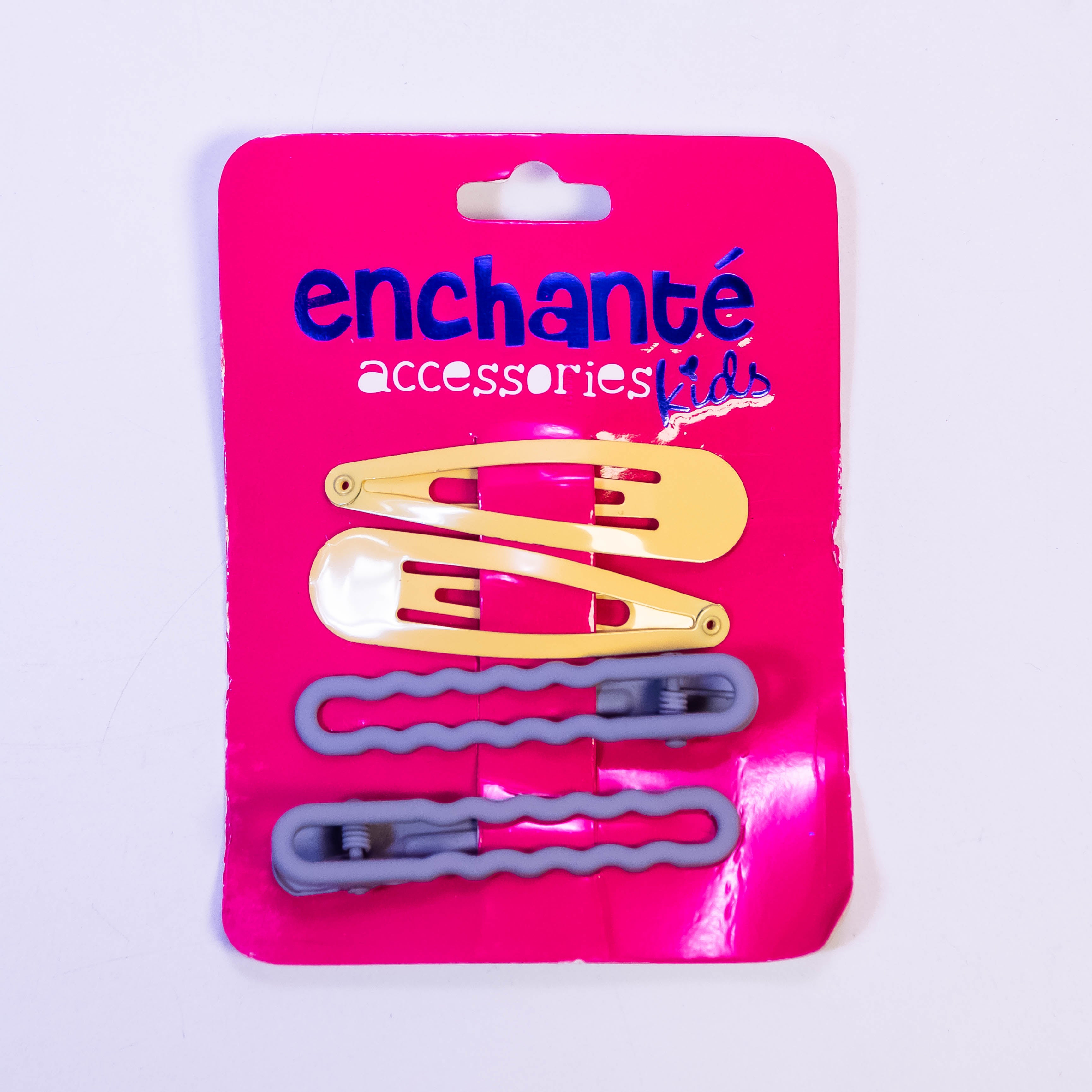 Sleek and Chic: Pack of 4 Metallic Hair Pins