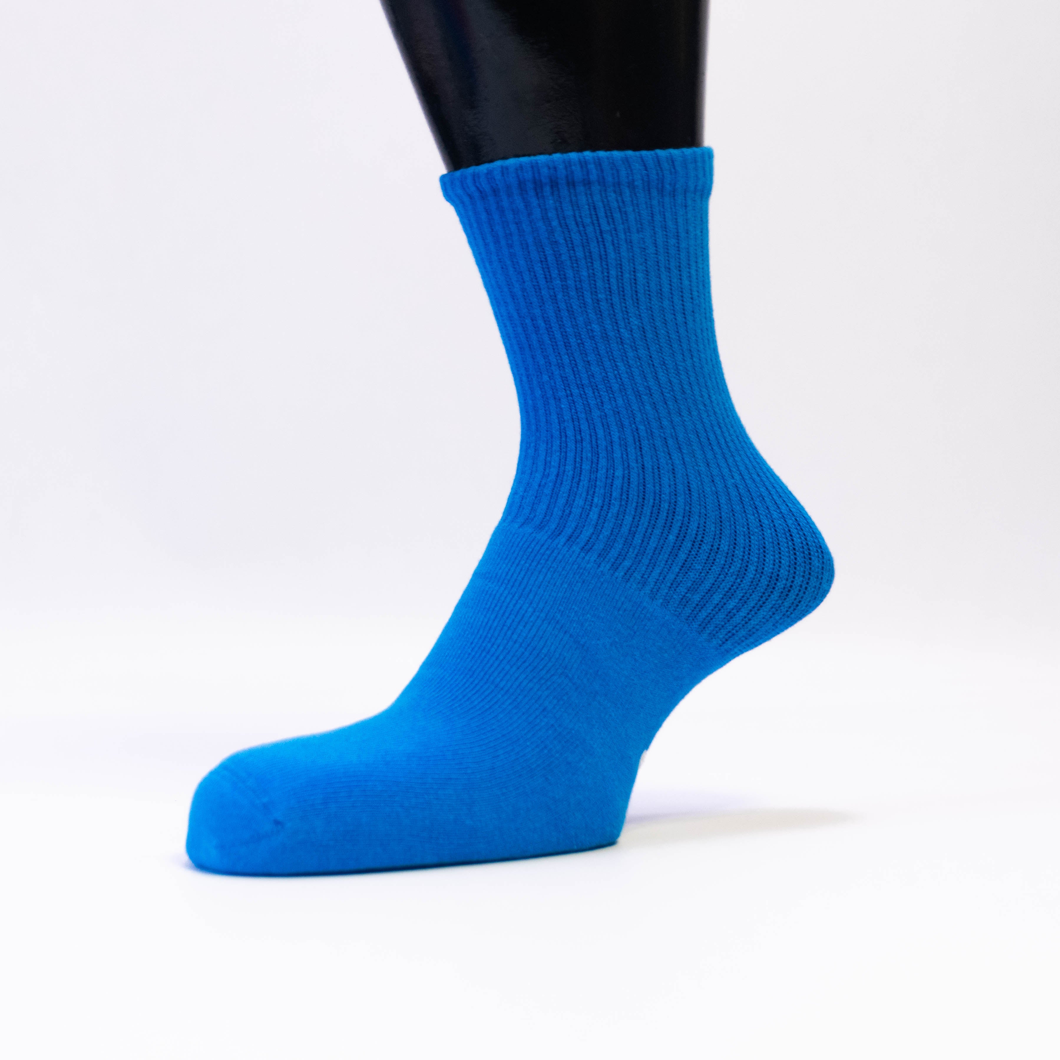 Women's Mid-Calf Socks - Striped Elegance in Multicolor Designs