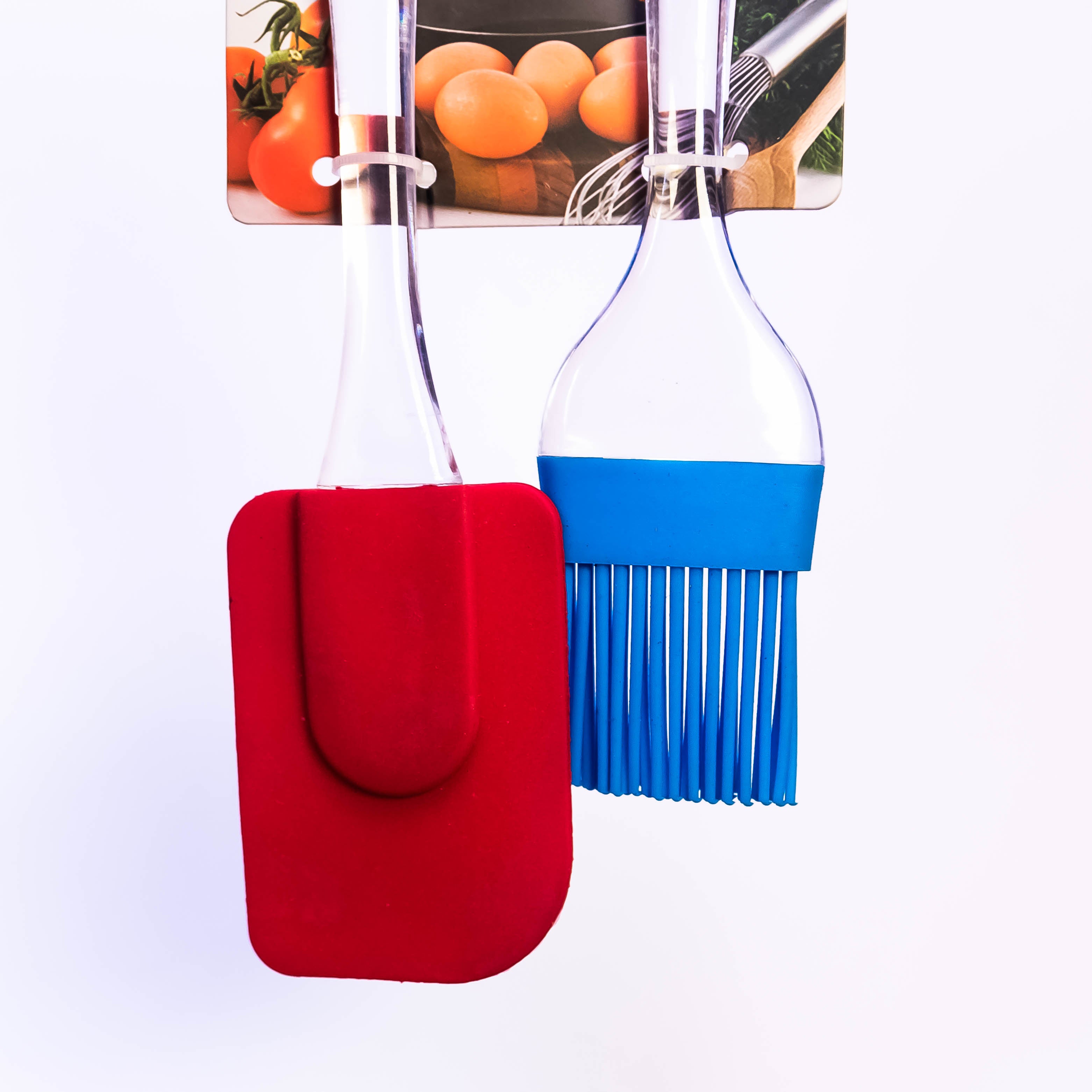 Pack of 2 Silicone Spatula and BBQ Oil Brush Set