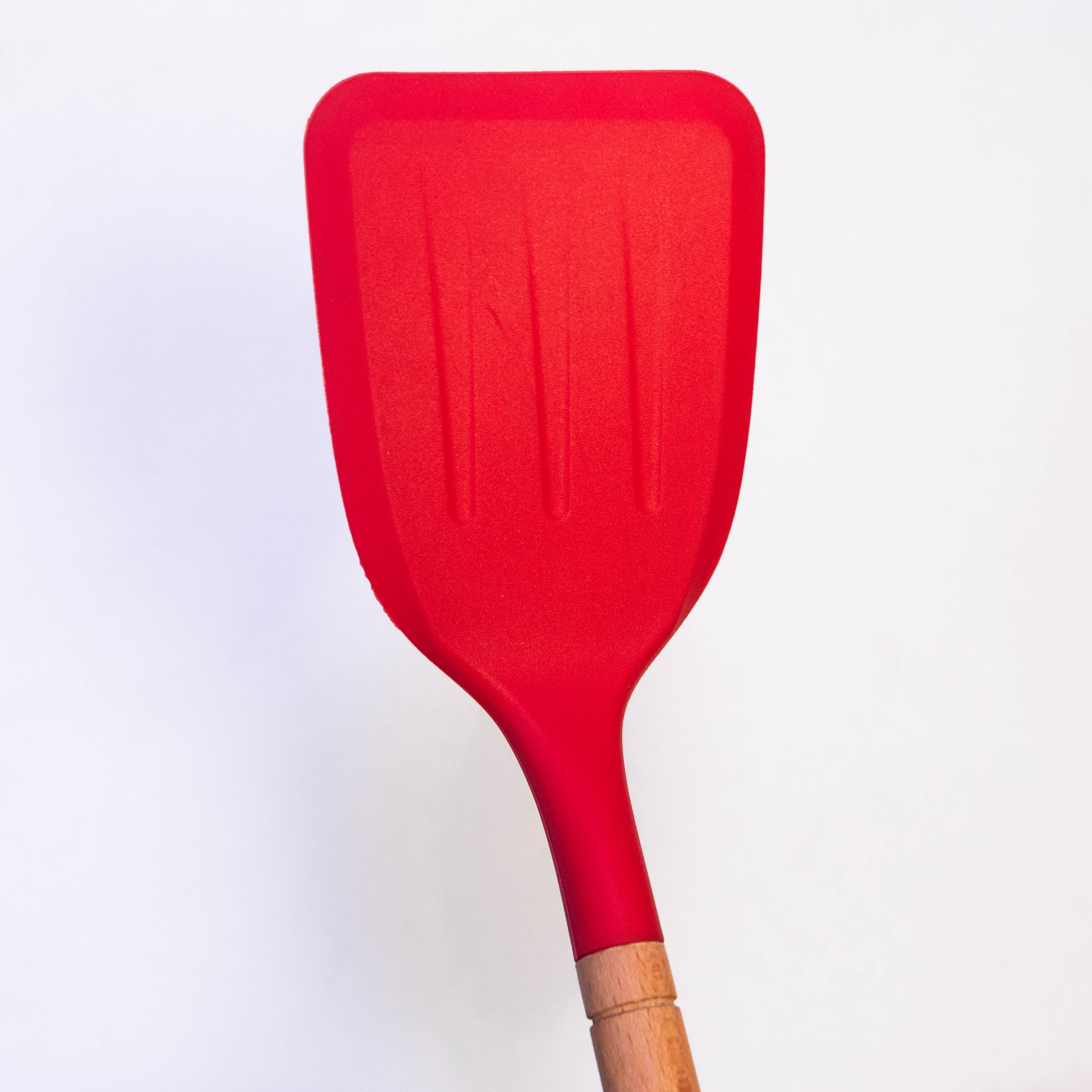 Waabi Saabi Silicone Spatula Turner with Beech Wood Handle