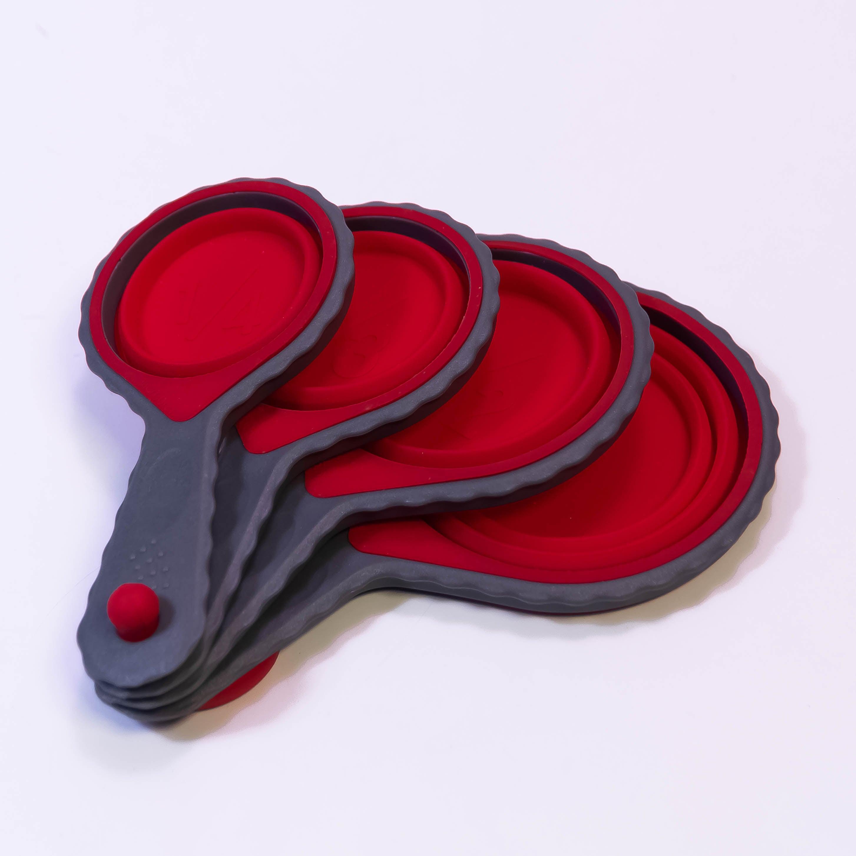 Silicone Measuring Cup and Spoon Set - Collapsible Baking Measuring Tools