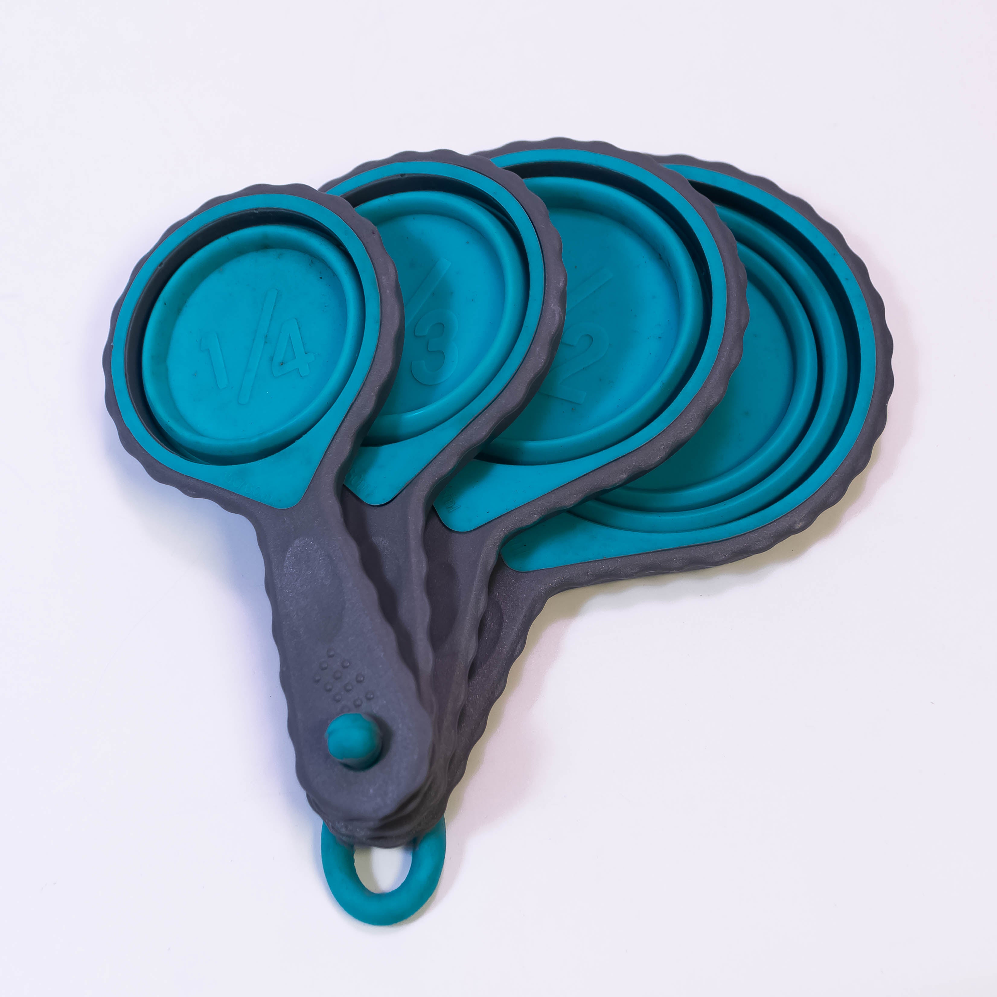 Silicone Measuring Cup and Spoon Set - Collapsible Baking Measuring Tools