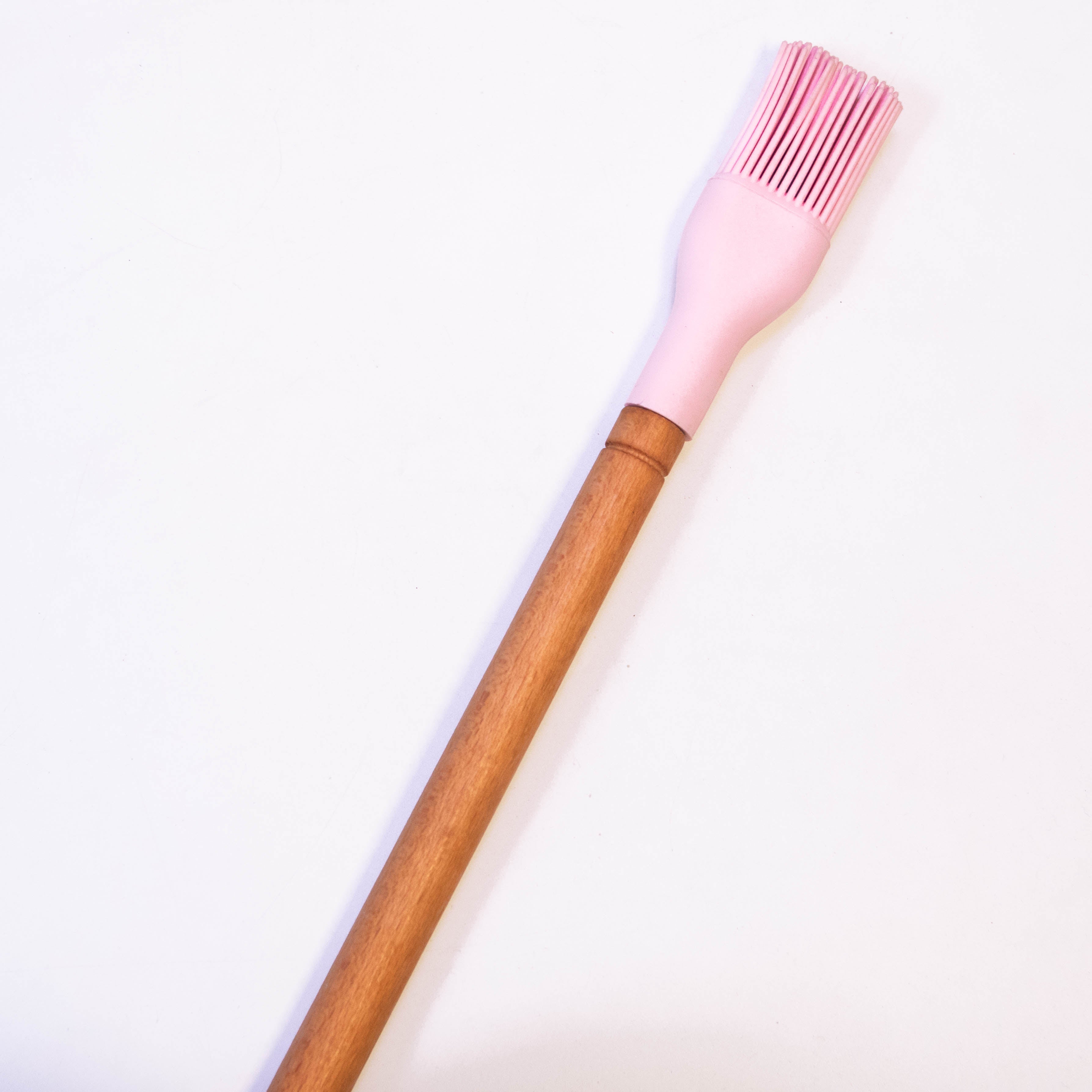 Premium Silicone Top Oil Brush with Multi-Color Wooden Handle