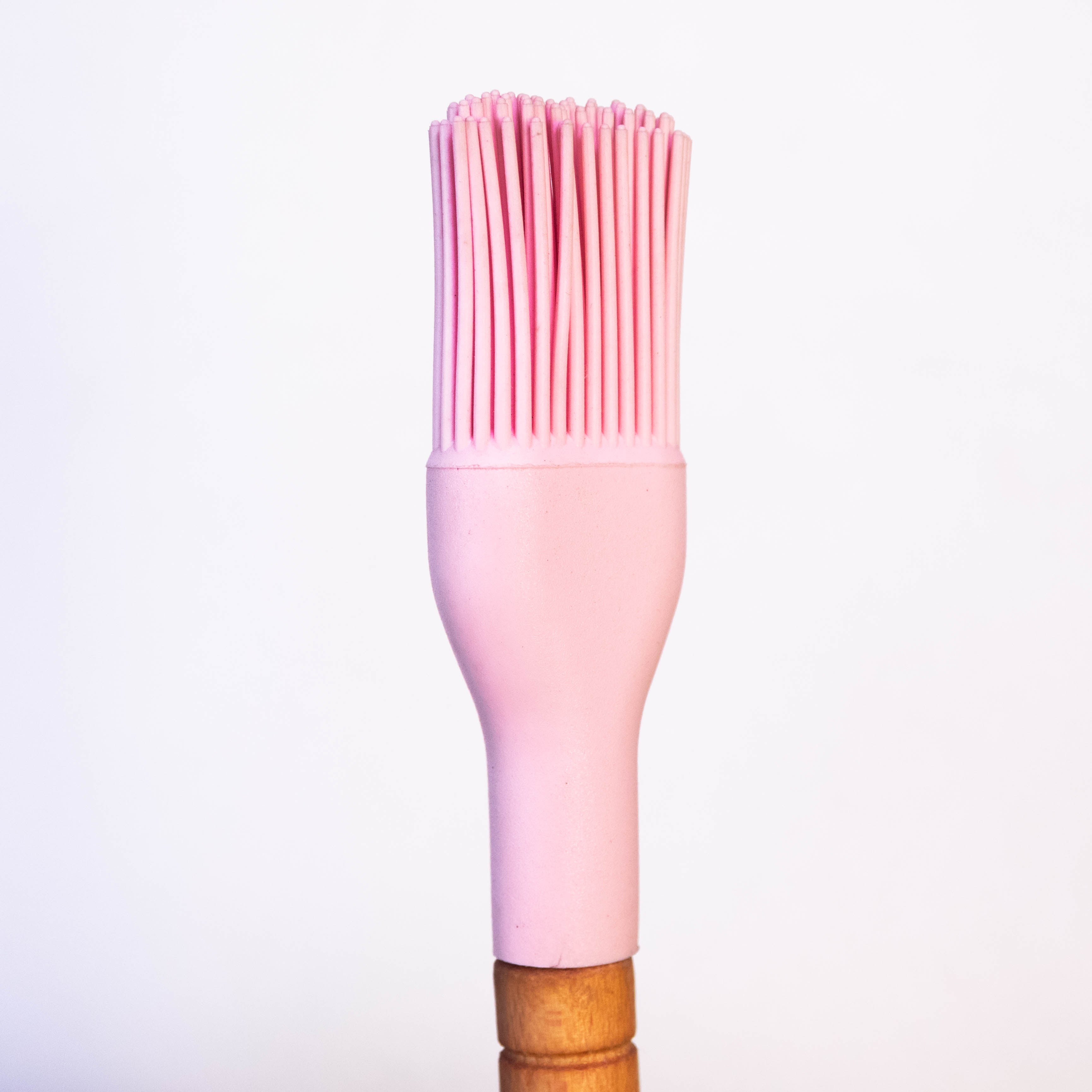 Premium Silicone Top Oil Brush with Multi-Color Wooden Handle