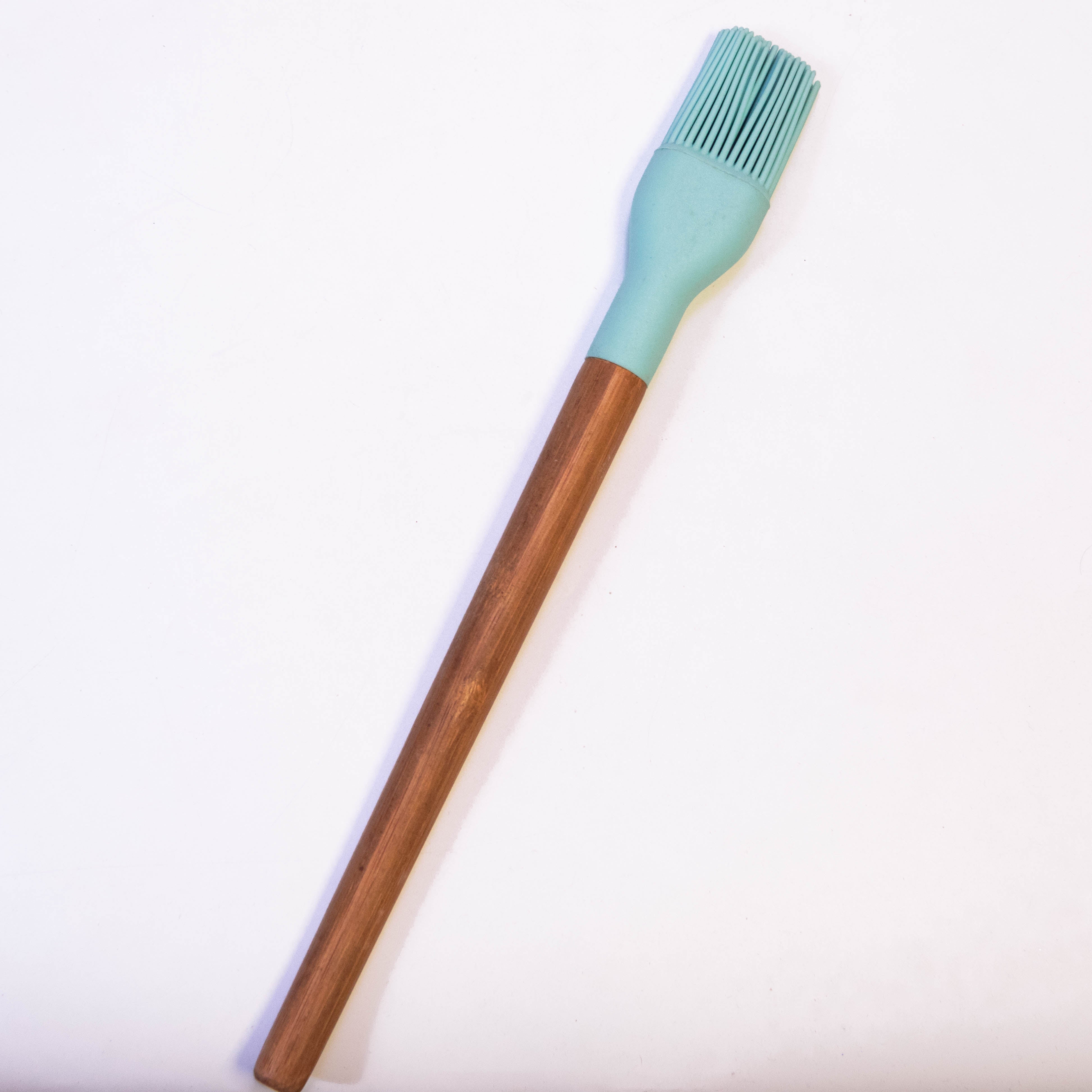 Premium Silicone Top Oil Brush with Multi-Color Wooden Handle