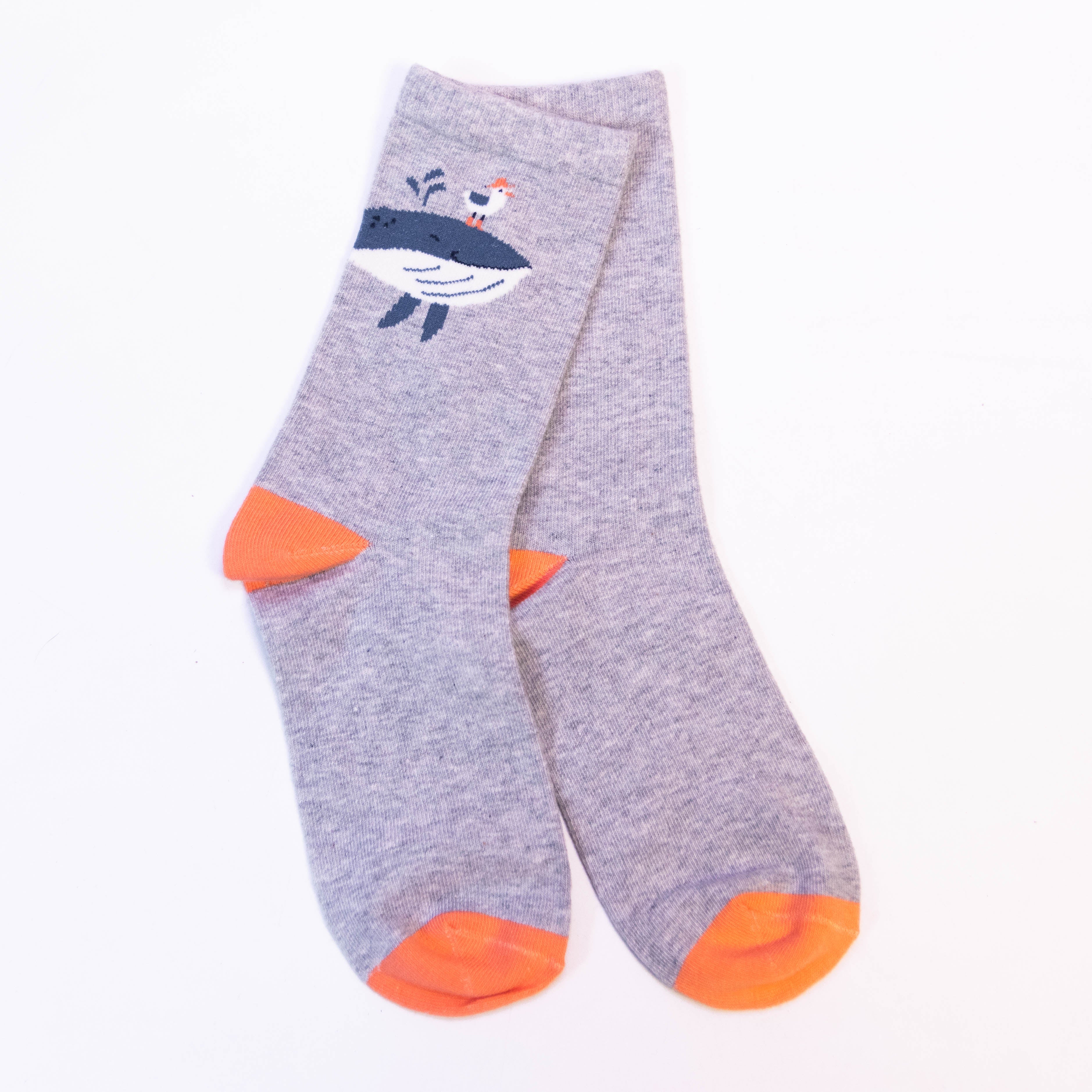 Women's Whale Design Mid-Calf Socks