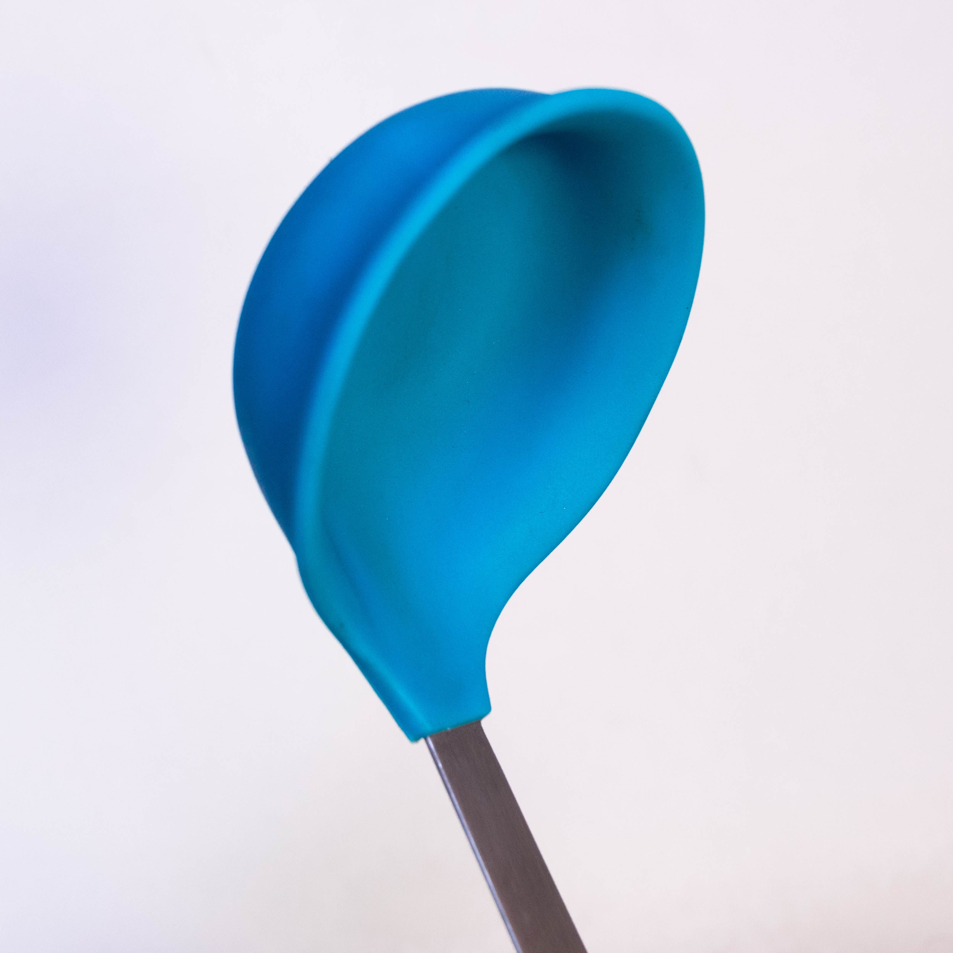 Blue Silicone Top with Long Stainless Steel Handle - 2-Piece Set