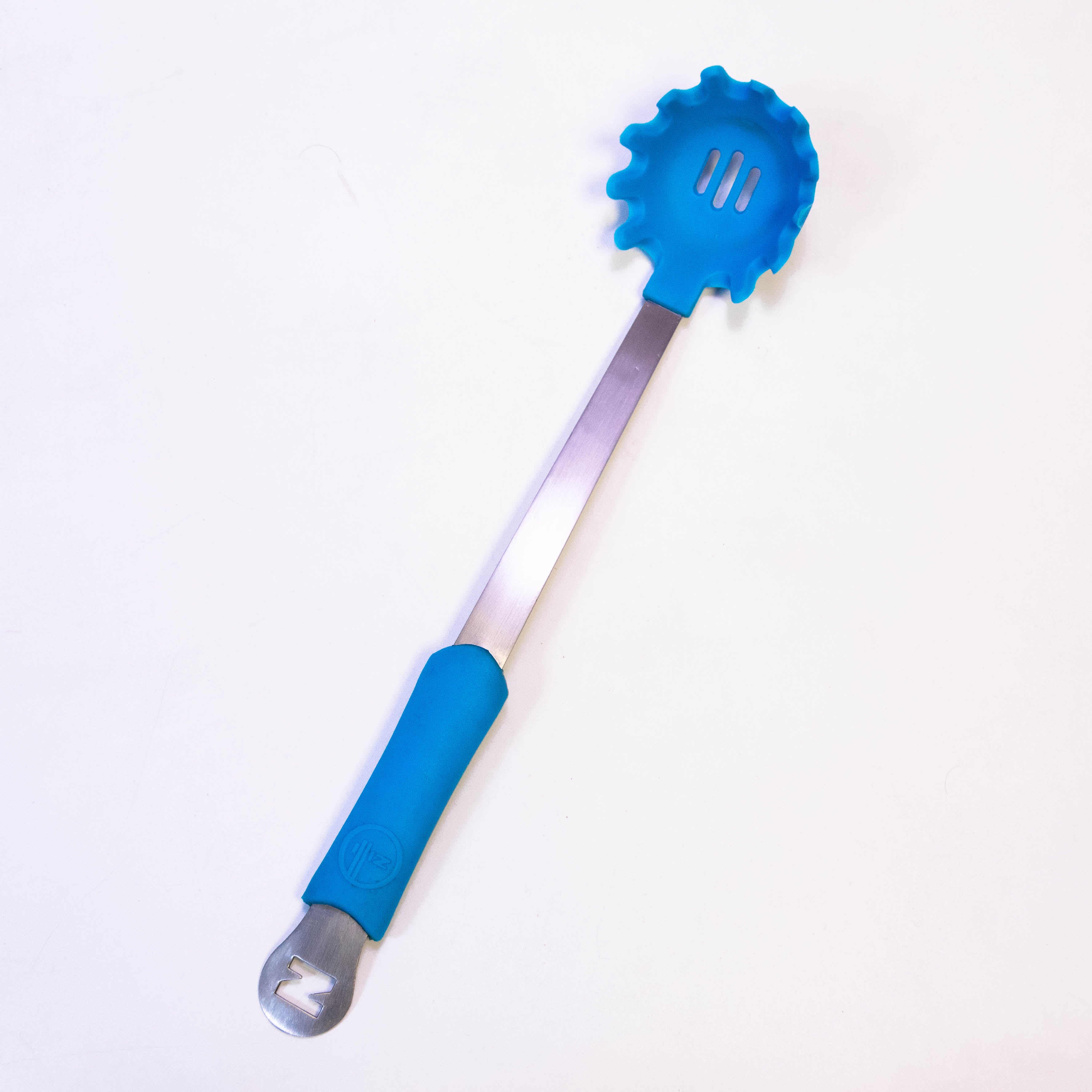 Blue Silicone Top with Long Stainless Steel Handle - 2-Piece Set