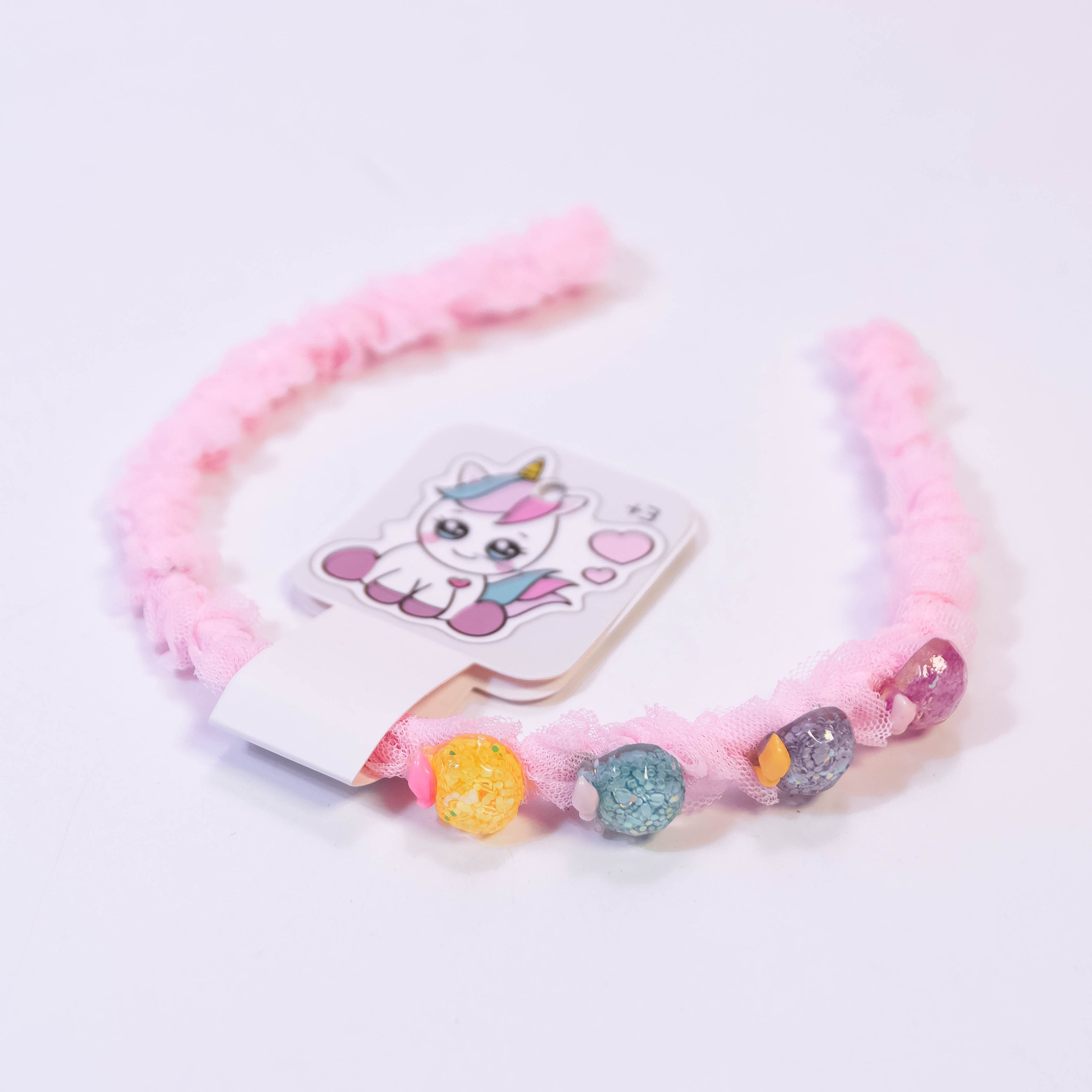 Mesh-Decorated Hair Headband: Elegant Style for Girls