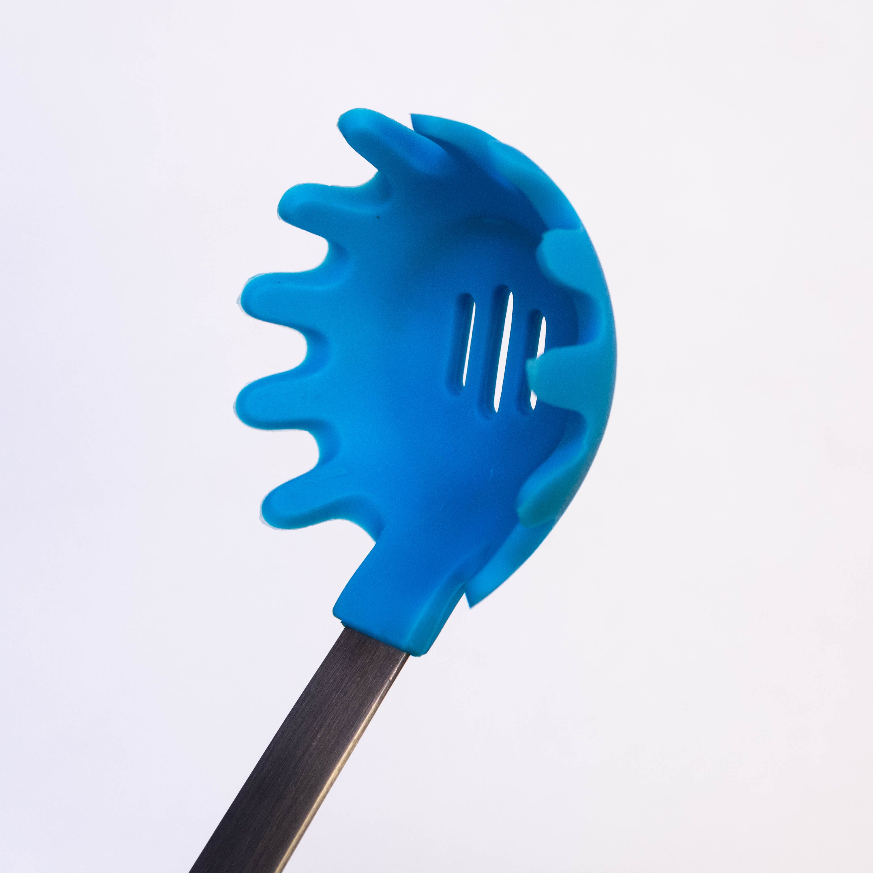 Blue Silicone Top with Long Stainless Steel Handle - 2-Piece Set