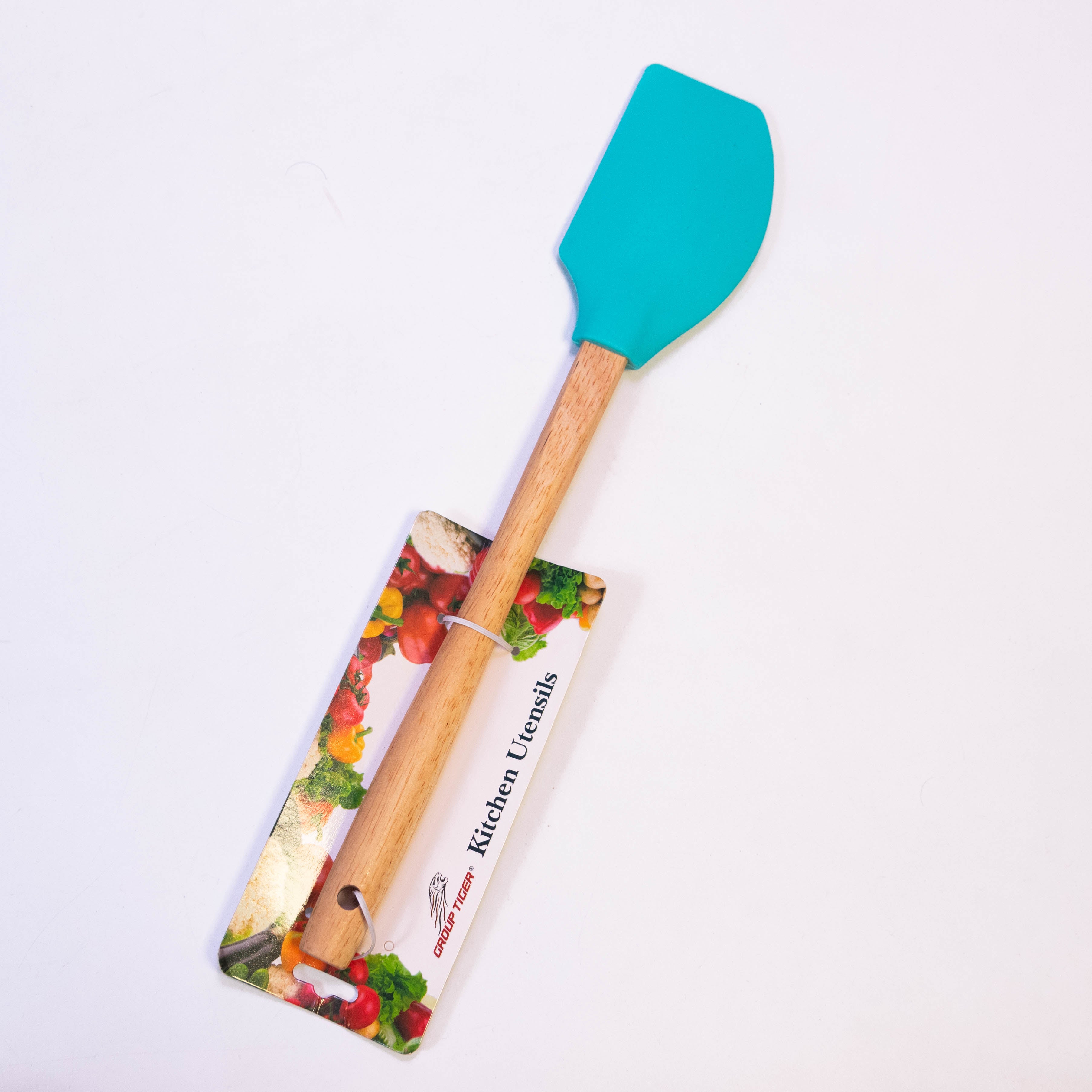 Premium Quality Silicone Top Spatula with Wooden Handle