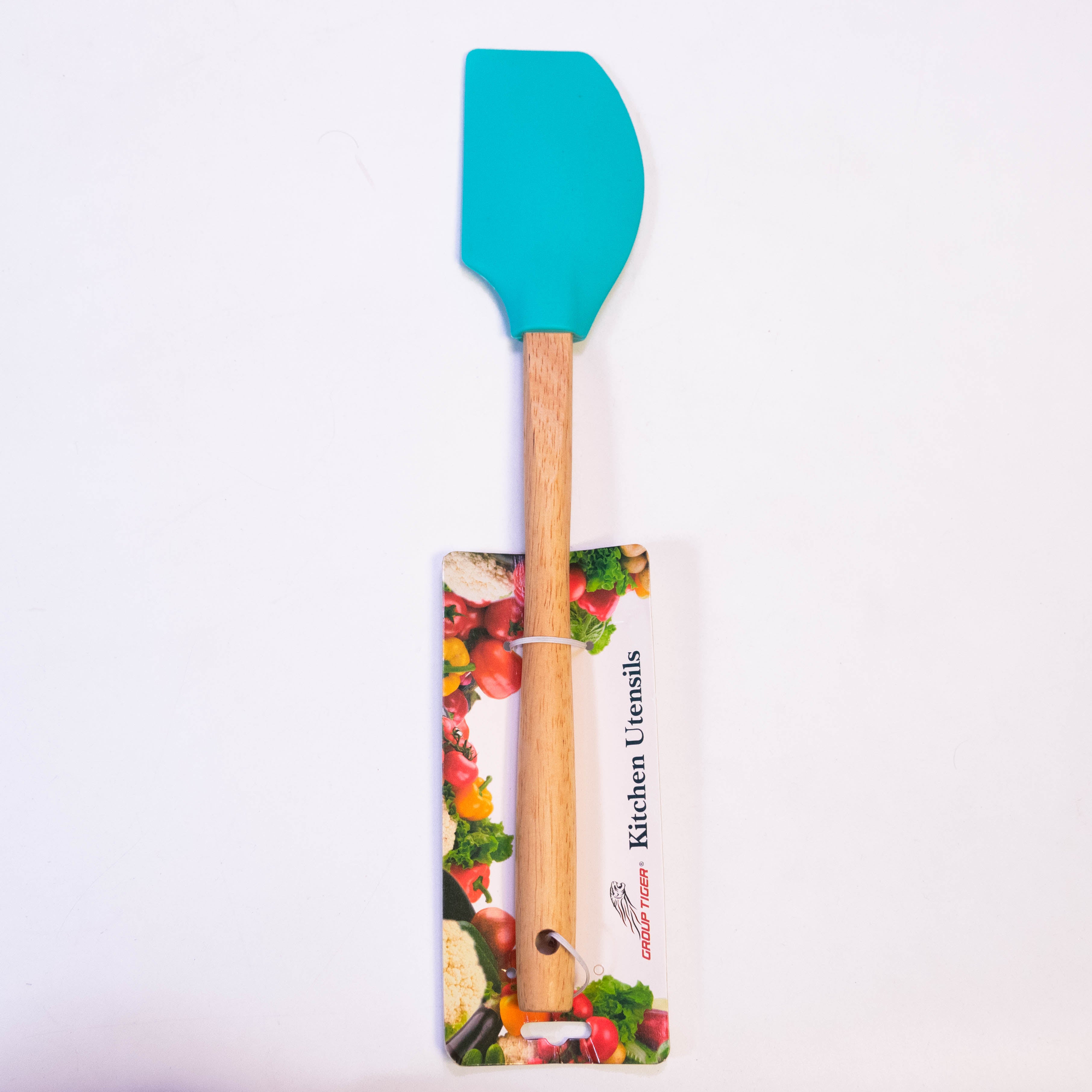 Premium Quality Silicone Top Spatula with Wooden Handle