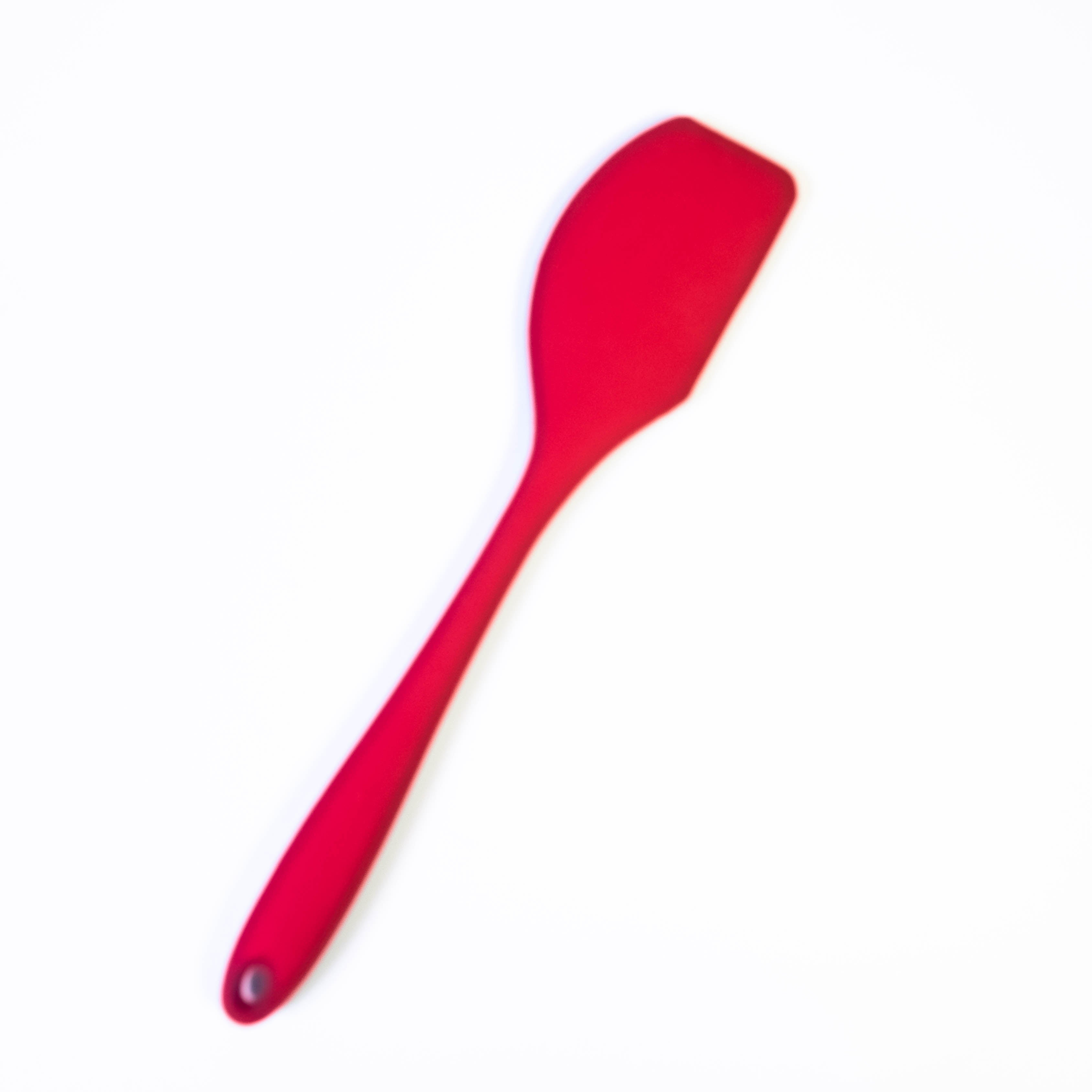 Two-Tone Spatula: Red and Blue Delight for Culinary Versatility