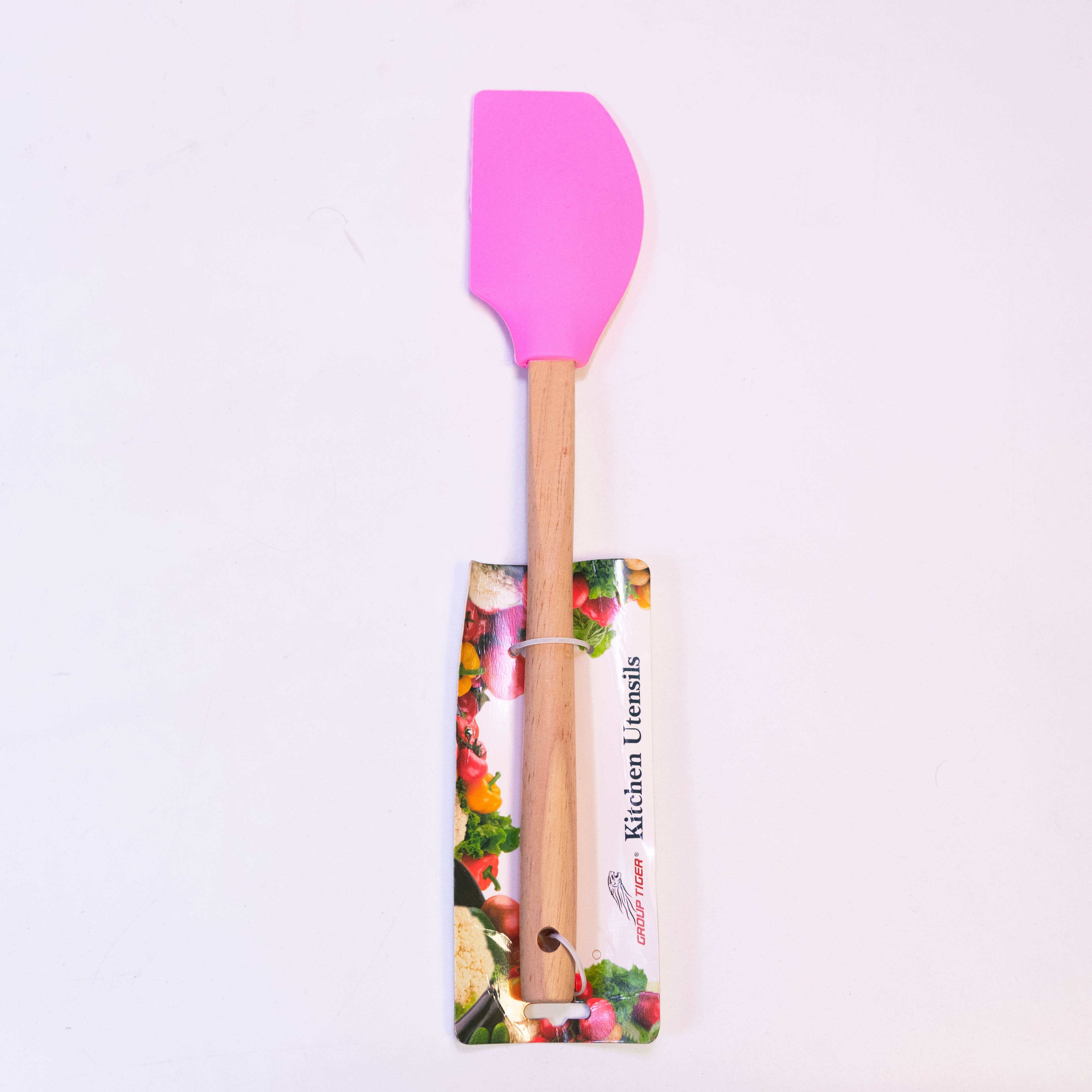 Premium Quality Silicone Top Spatula with Wooden Handle
