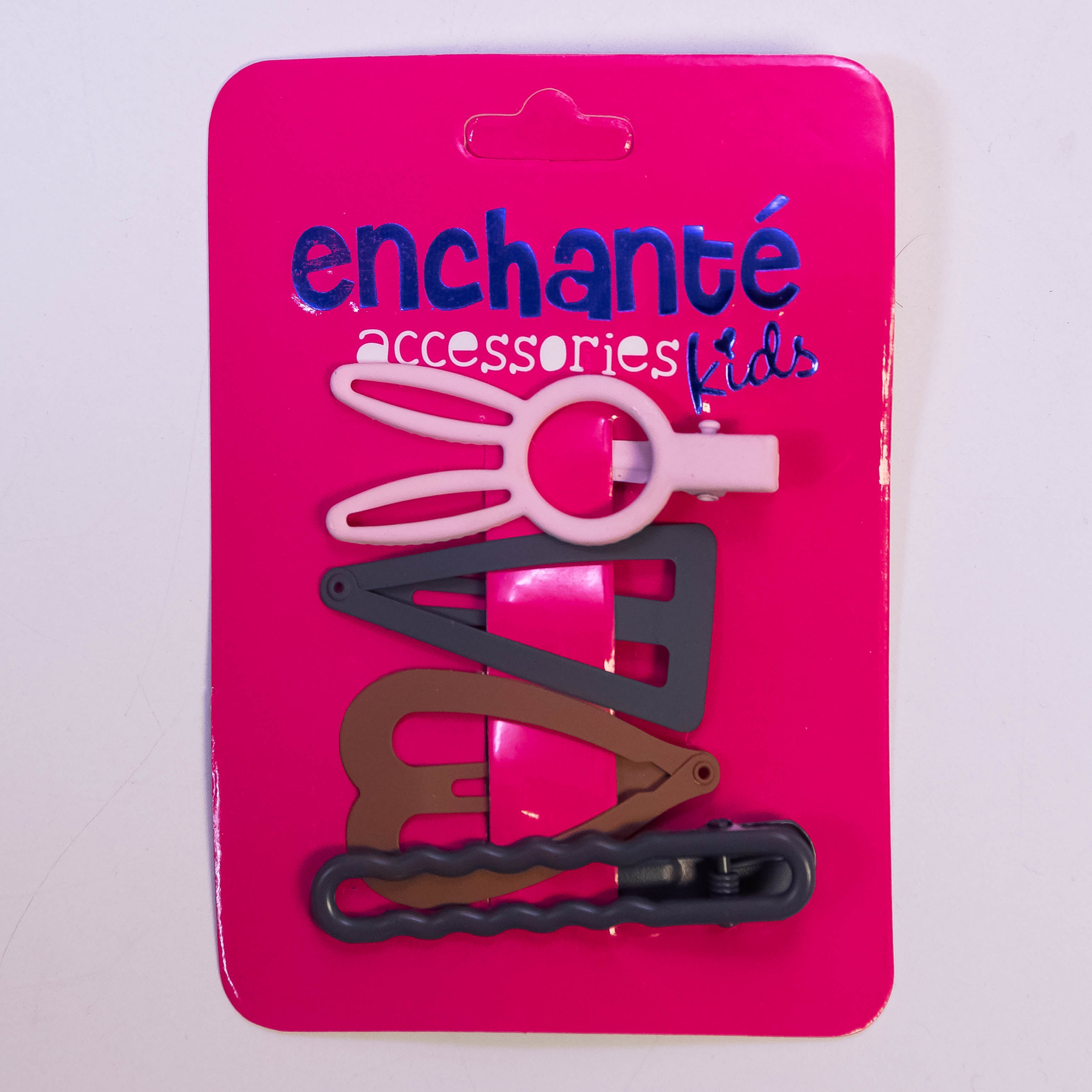 Whimsical Quartet: 4-Piece Metallic Hair Pins Set