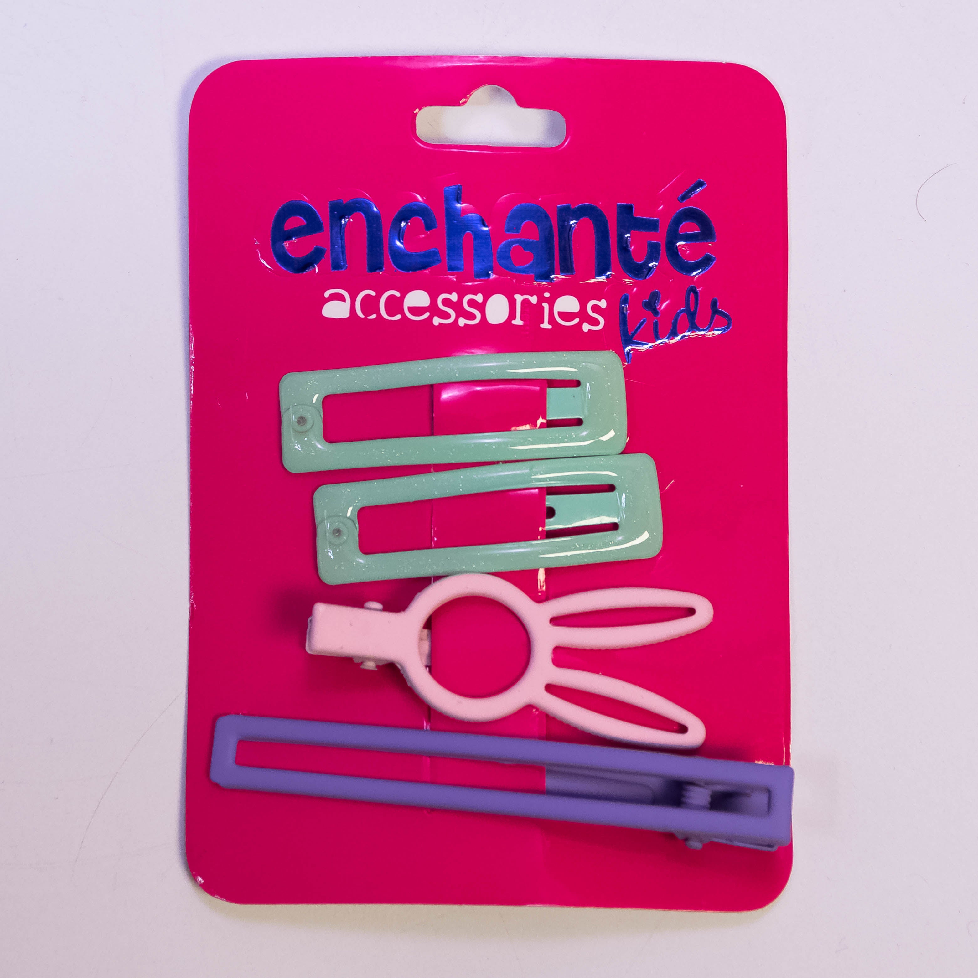 Whimsical Quartet: 4-Piece Metallic Hair Pins Set